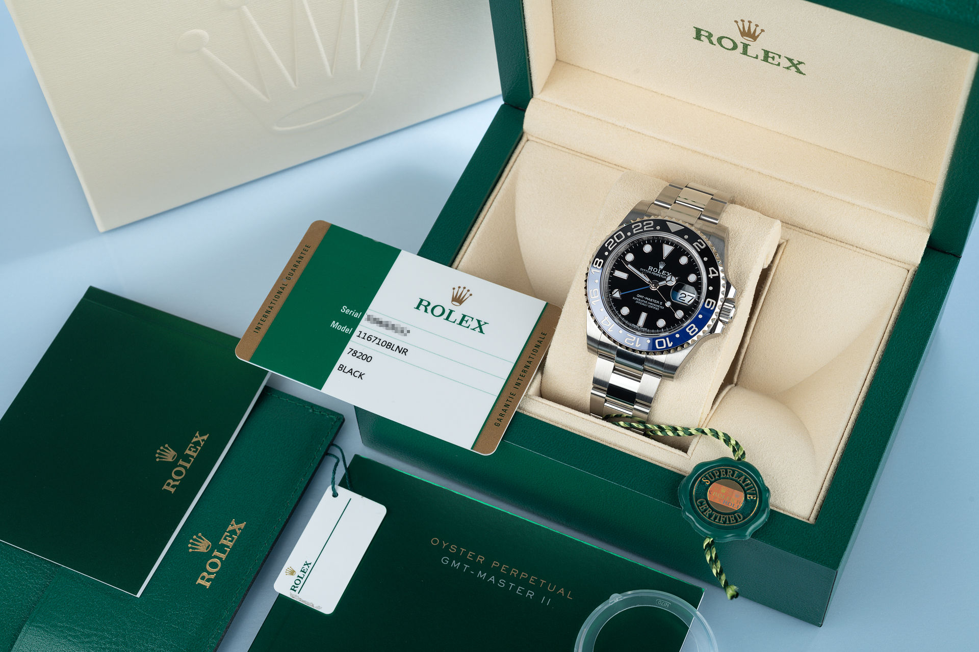 ref 116710BLNR | Fully Stickered 'Batman' | Rolex GMT-Master II