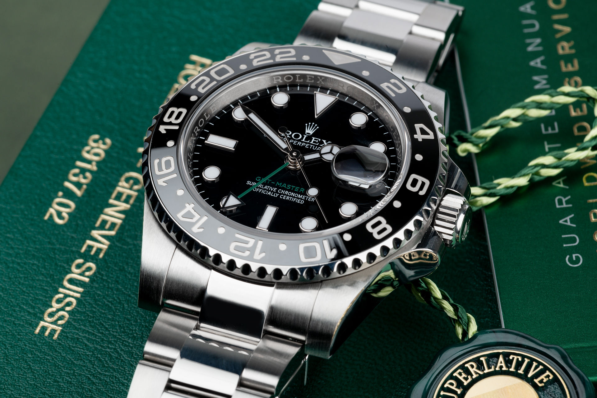 ref 116710LN | Box & Certificate | Rolex GMT-Master II