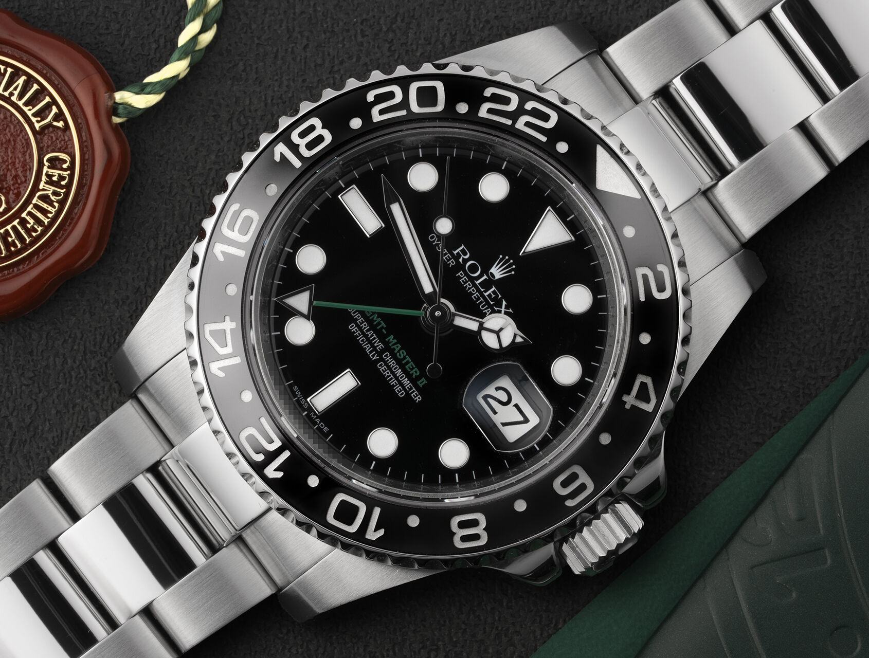 ref 116710LN | 116710LN - Box & Certificate | Rolex GMT-Master II