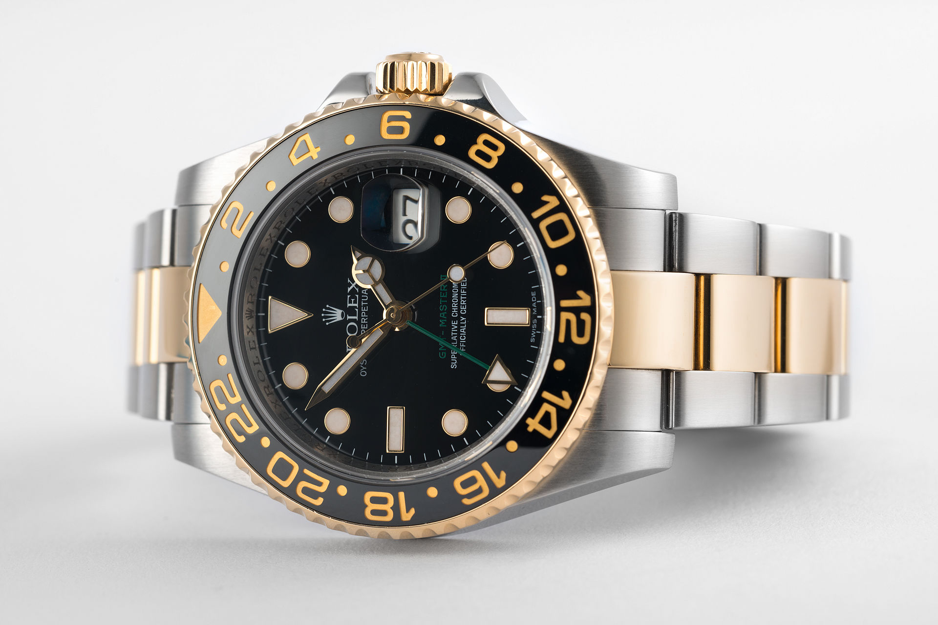 ref 116713LN | Gold & Steel 'Cerachrom' | Rolex GMT-Master II