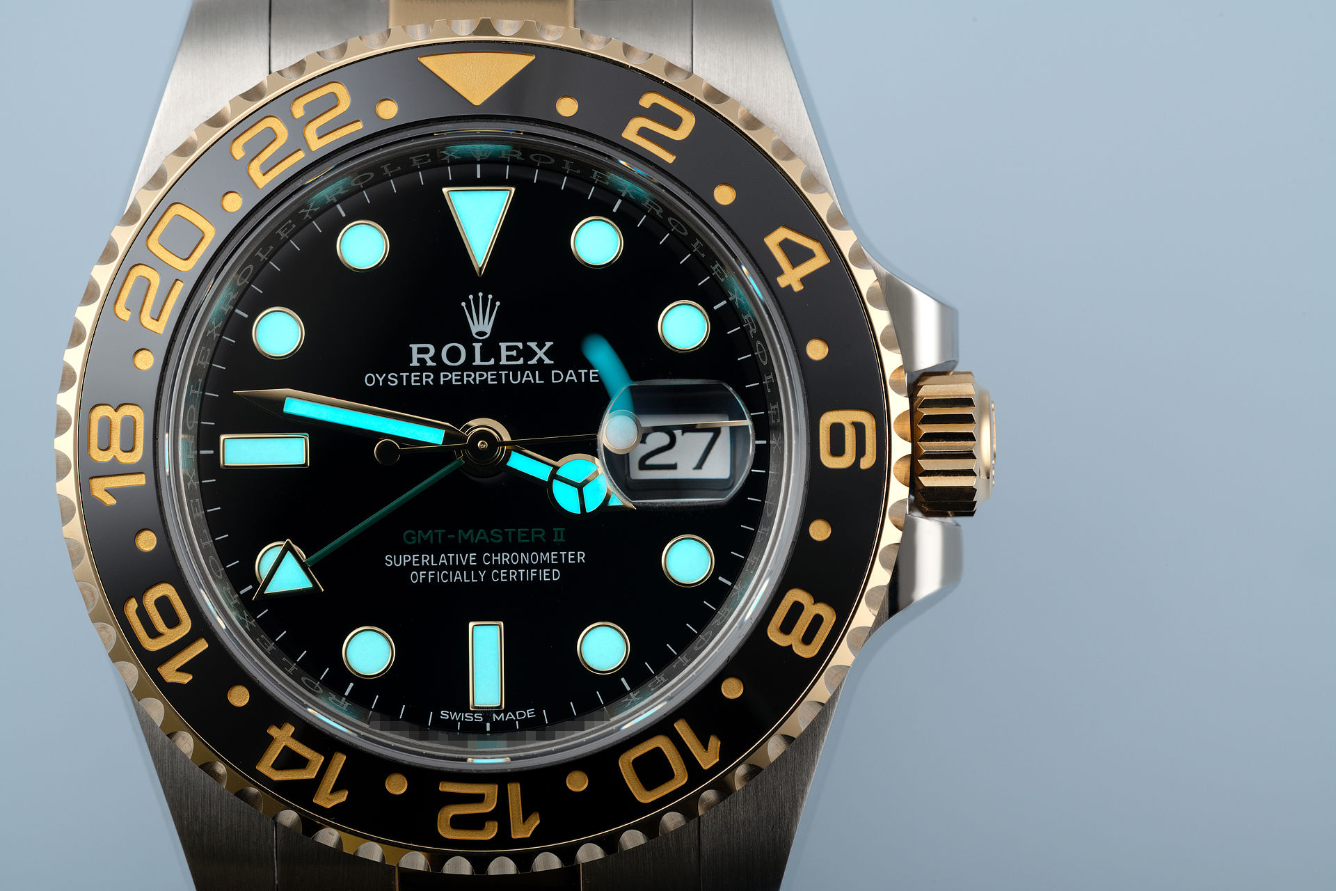 ref 116713LN | Gold & Steel 'Rolex Warranty' | Rolex GMT-Master II