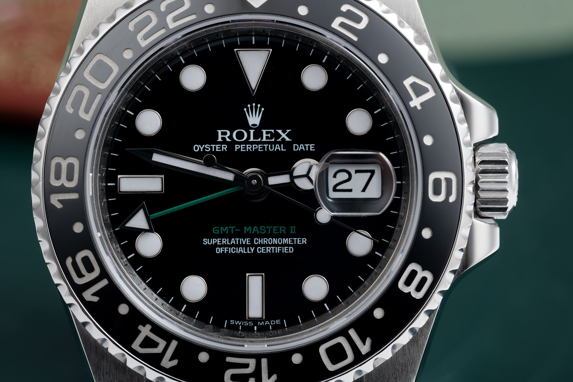 ref 116710LN | 'Green Hand' Cerachrom Bezel | Rolex GMT-Master II