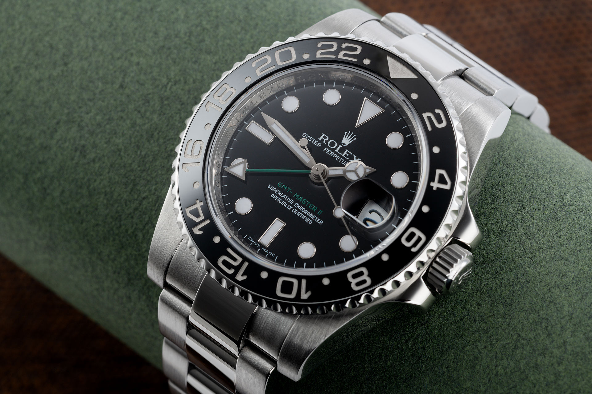 ref 116710LN | 'Green Hand' Cerachrom Bezel | Rolex GMT-Master II