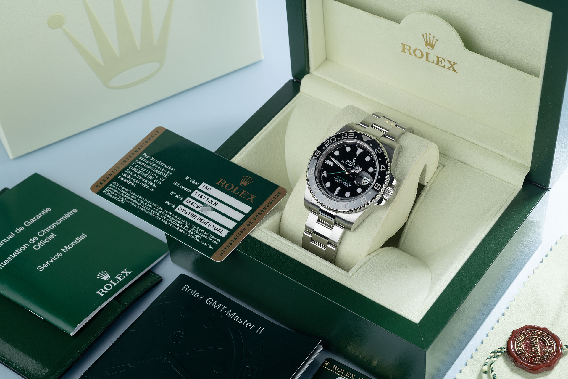 ref 116710LN | 'Green Hand' Cerachrom Bezel | Rolex GMT-Master II