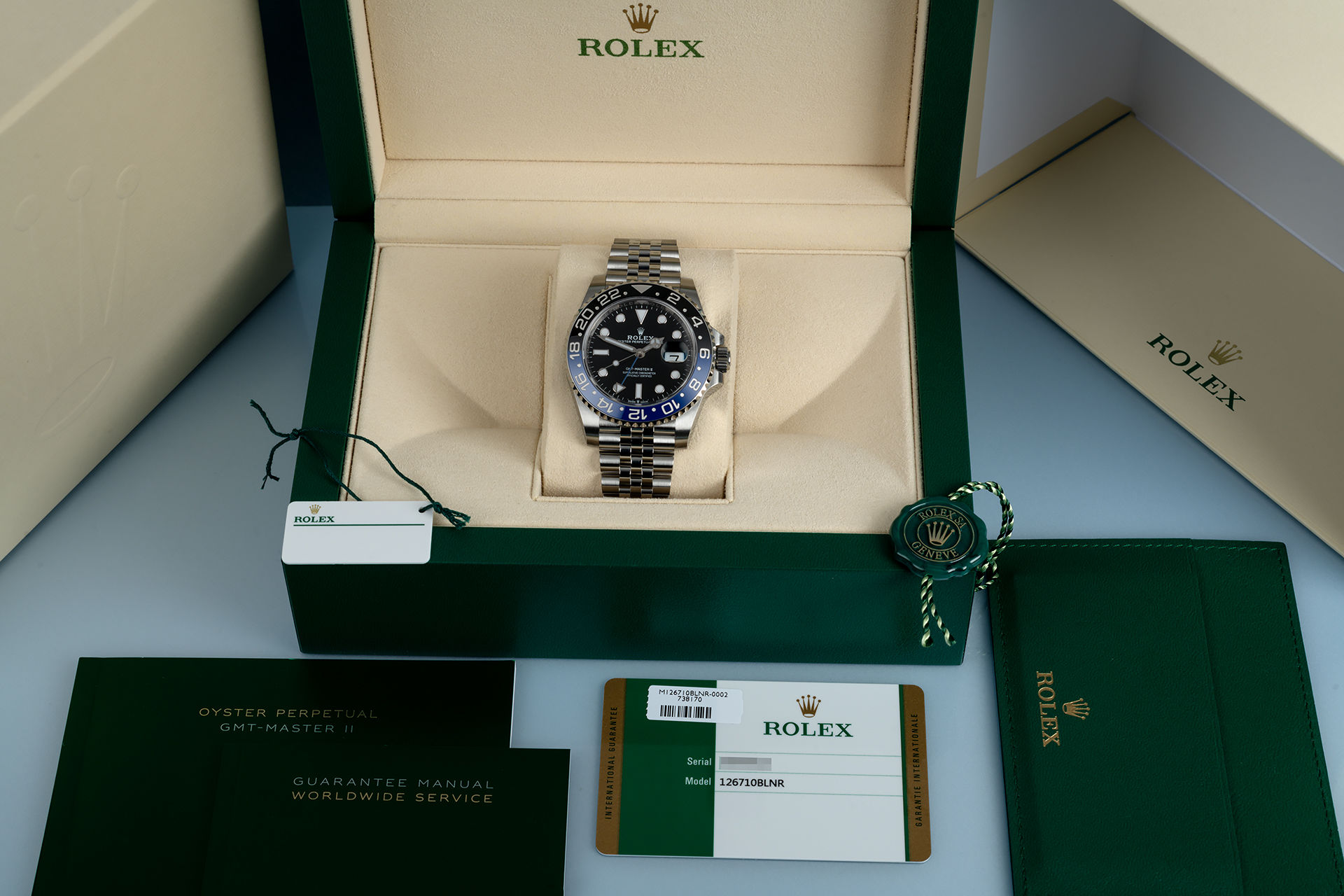 ref 126710BLNR | Batman Jubilee 'Full Set' 5 Year Warranty | Rolex GMT-Master II