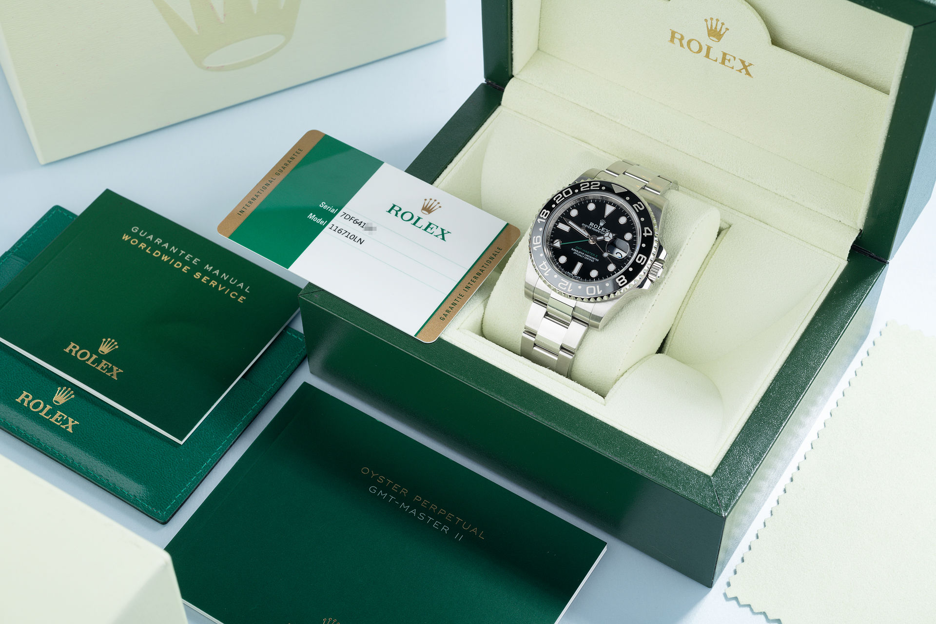 ref 116710LN | Rolex Warranty to 2022 | Rolex GMT-Master II