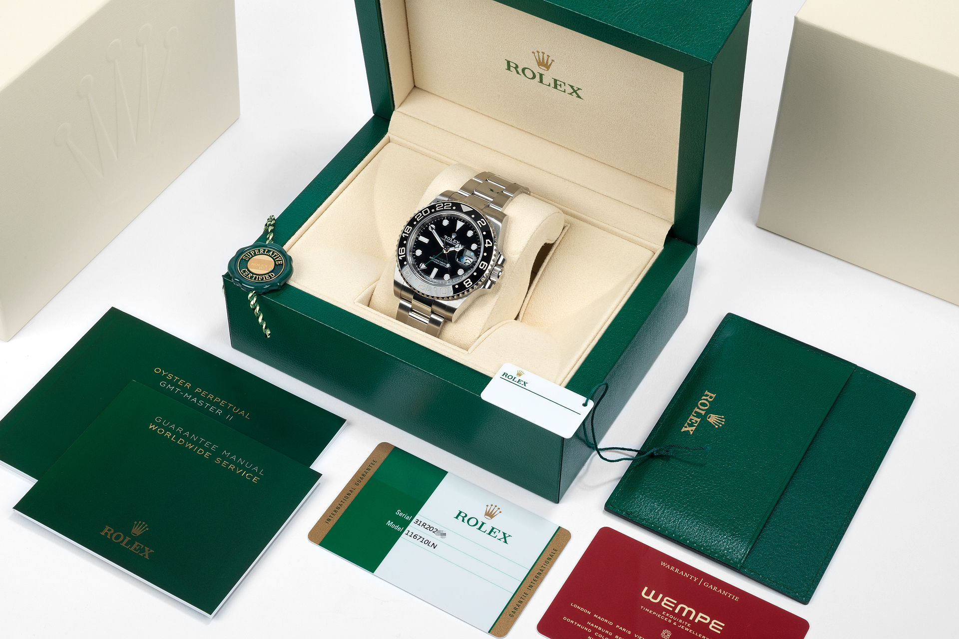 ref 116710LN | Rolex Warranty to 2023 | Rolex GMT-Master II