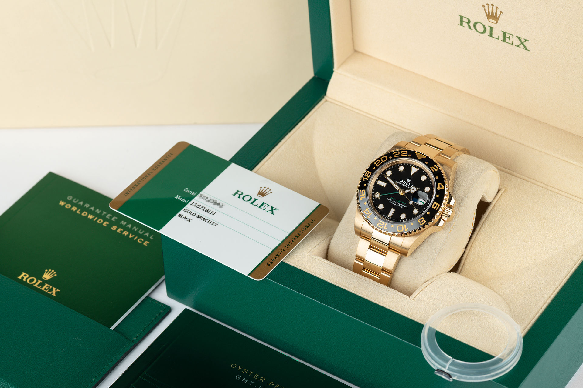 ref 116718LN | Yellow Gold '5 Year Warranty' | Rolex GMT-Master II