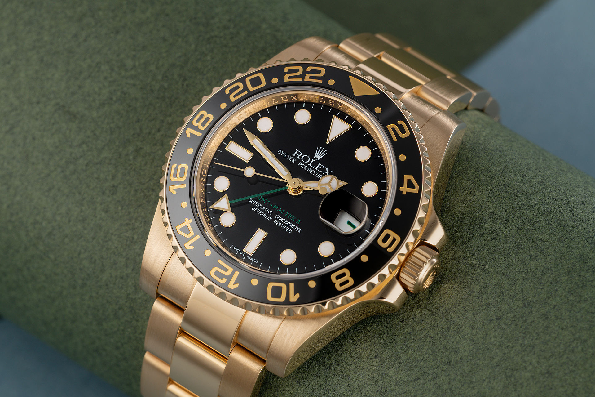 Rolex GMT-Master II Watches | ref 116718LN | Yellow Gold 'Full Set ...