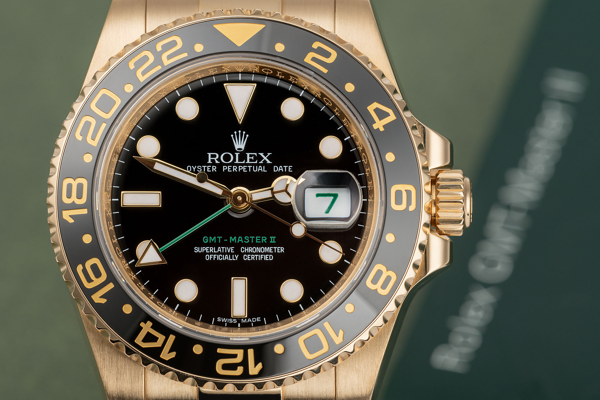 ref 116718LN | Yellow Gold 'Full Set' | Rolex GMT-Master II