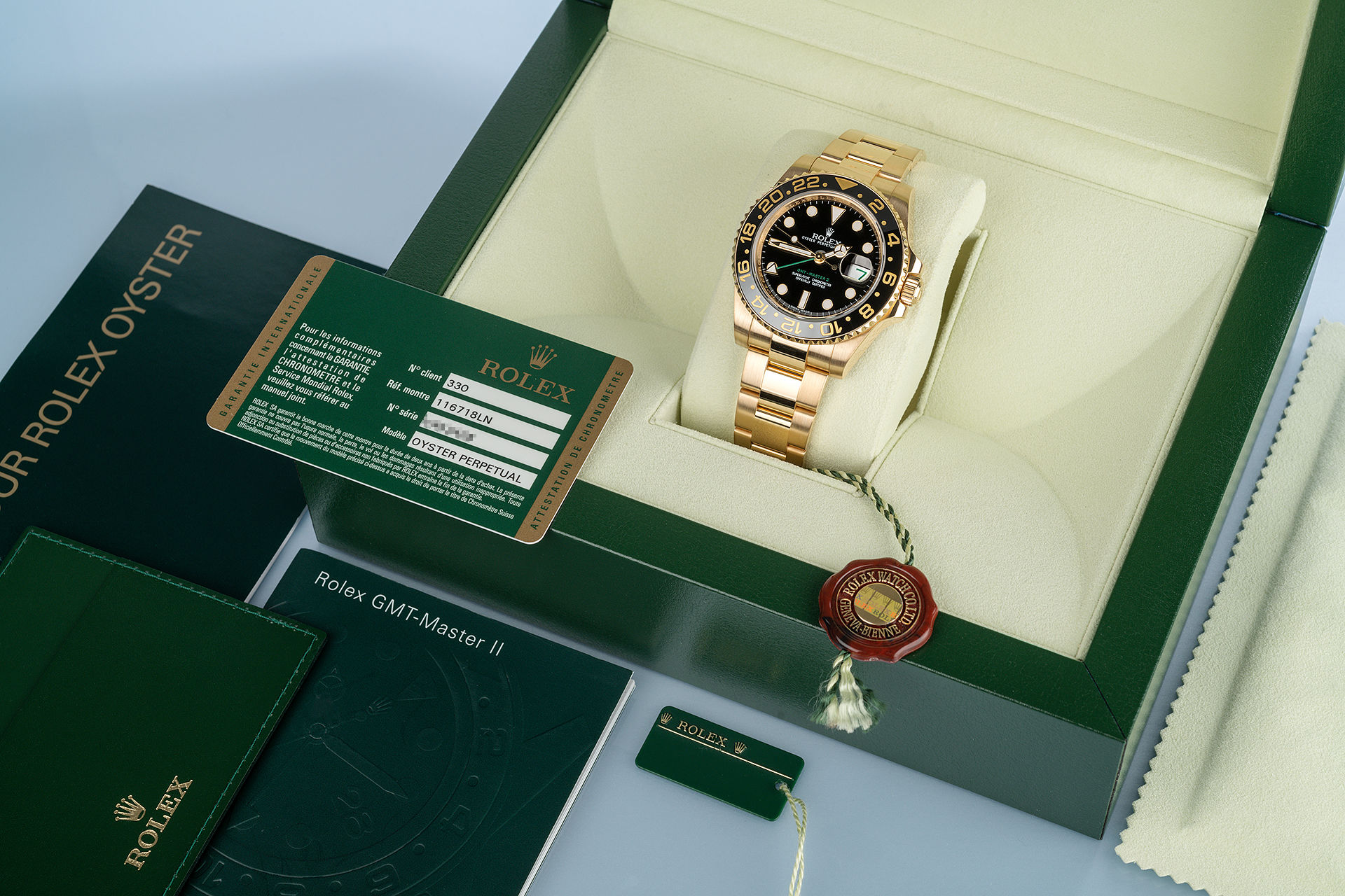 ref 116718LN | Yellow Gold 'Full Set' | Rolex GMT-Master II