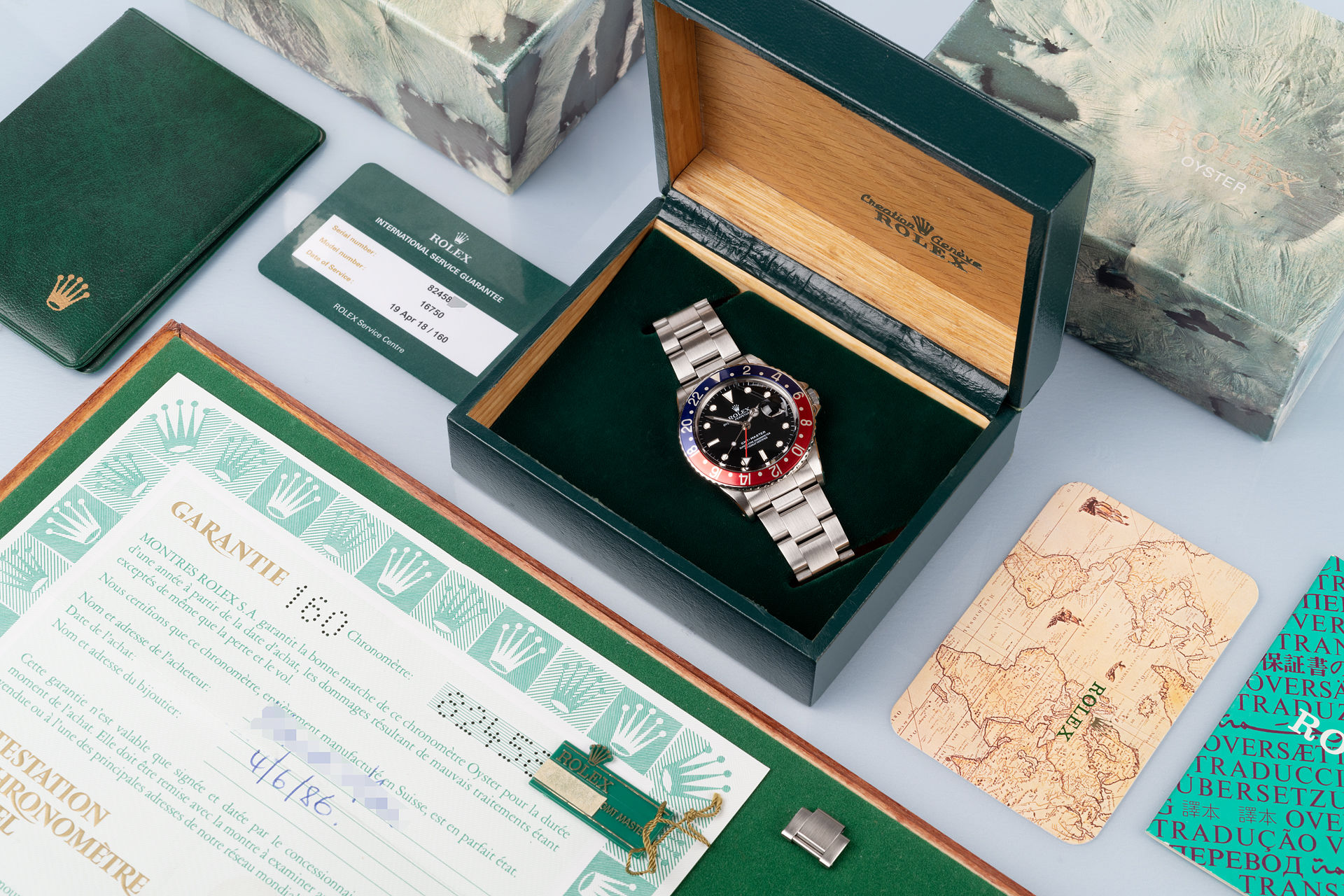 "Pepsi" Box & Papers | ref 16750 | Rolex GMT-Master