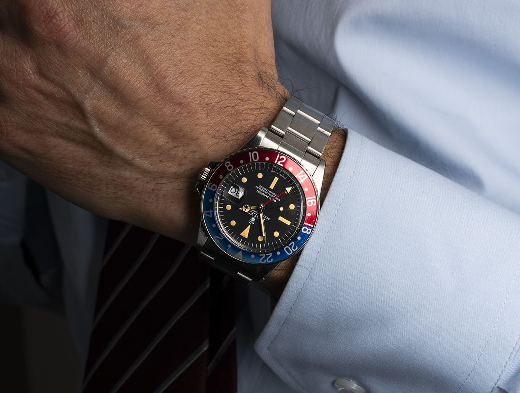 ref 1675 | 'Radial Dial' - Box & Papers | Rolex GMT-Master