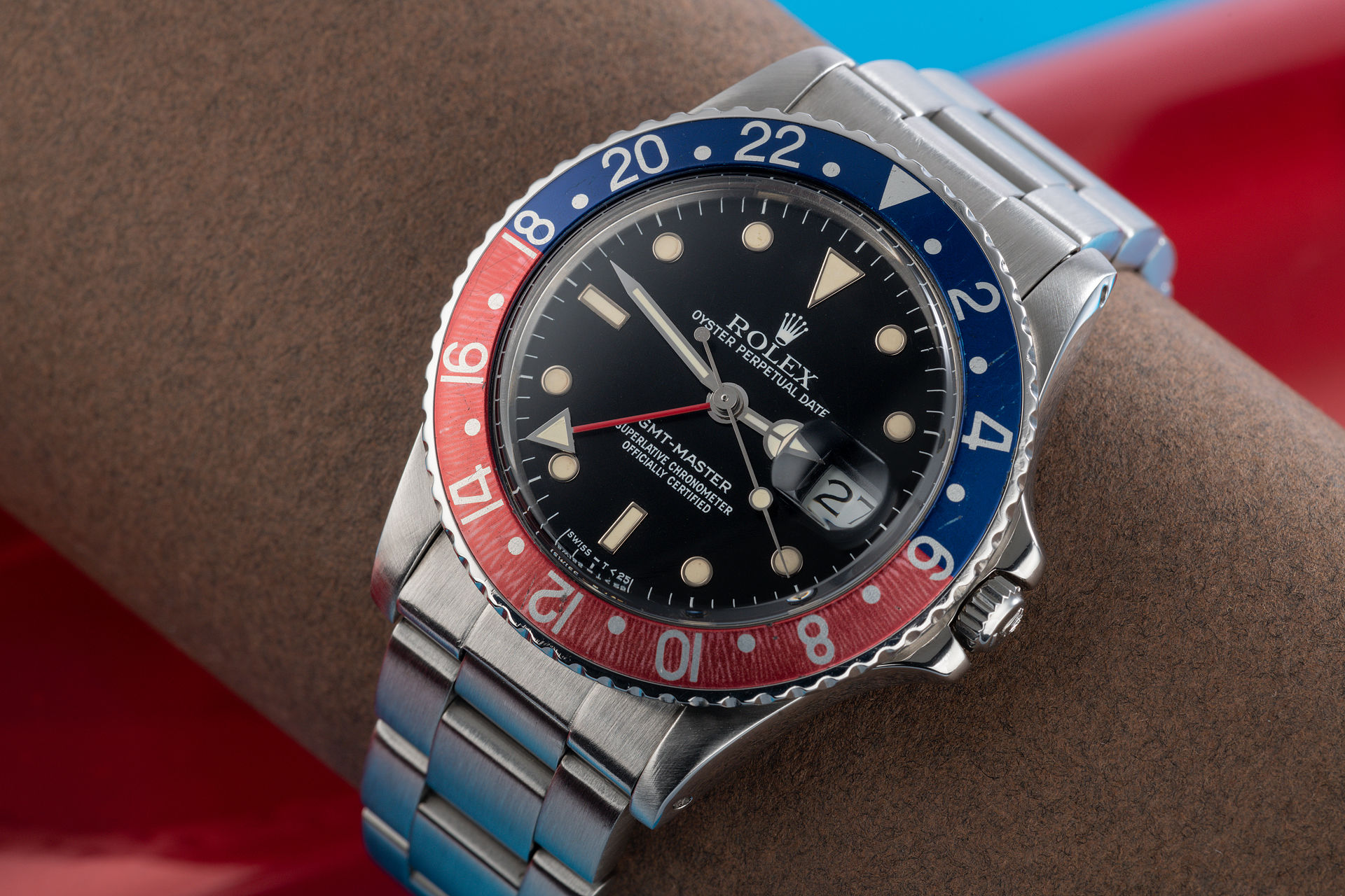 ref 16750 | 'Pink Lady' Box & Papers | Rolex GMT-Master