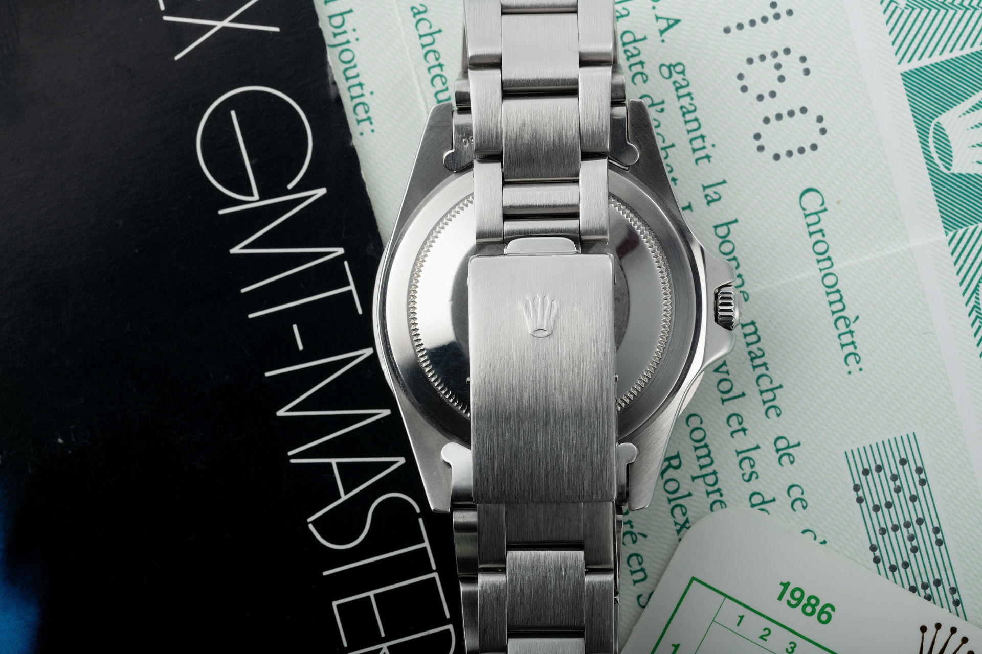 ref 16750 | 'Pink Lady' Box & Papers | Rolex GMT-Master