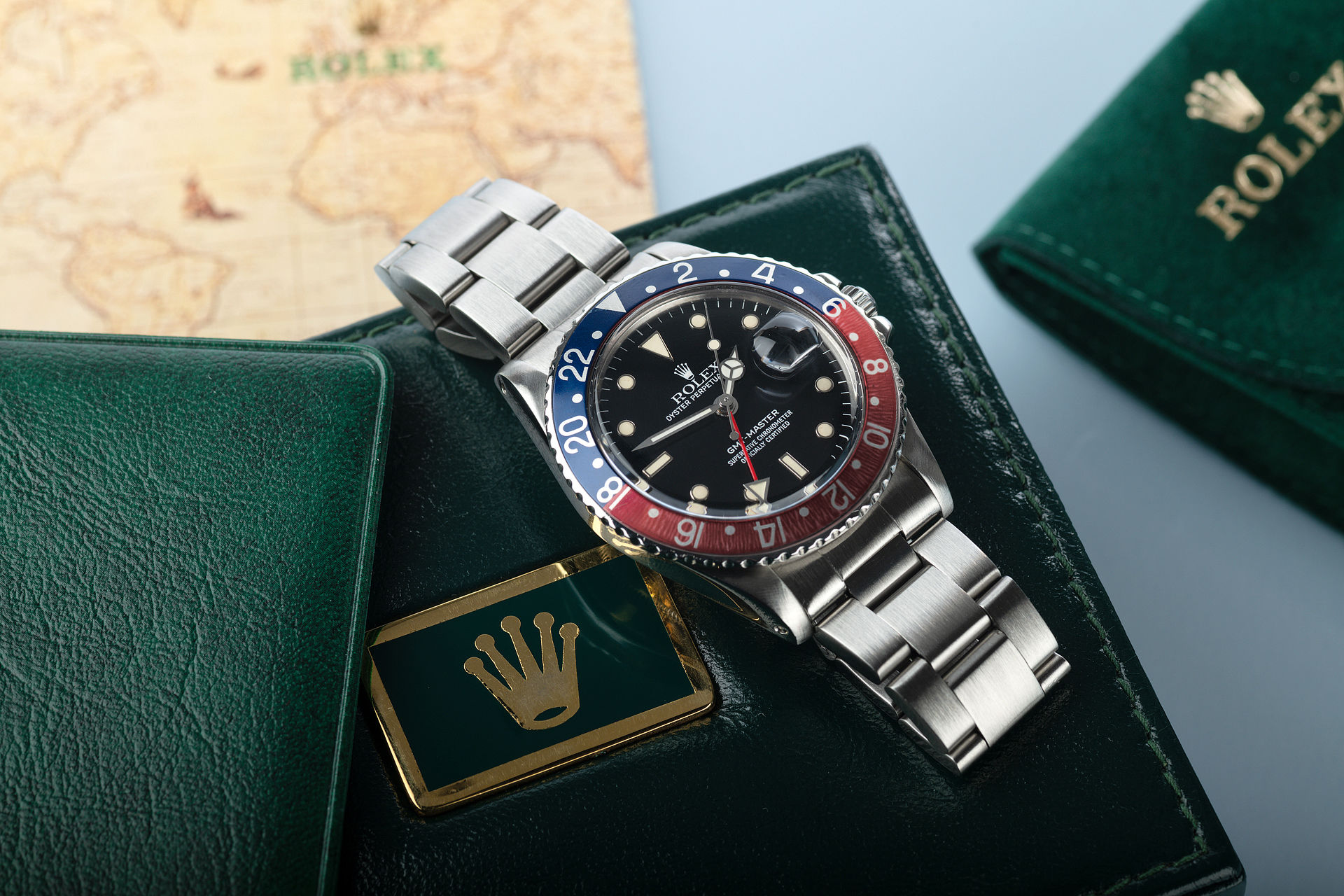 ref 16750 | 'Pink Lady' Box & Papers | Rolex GMT-Master