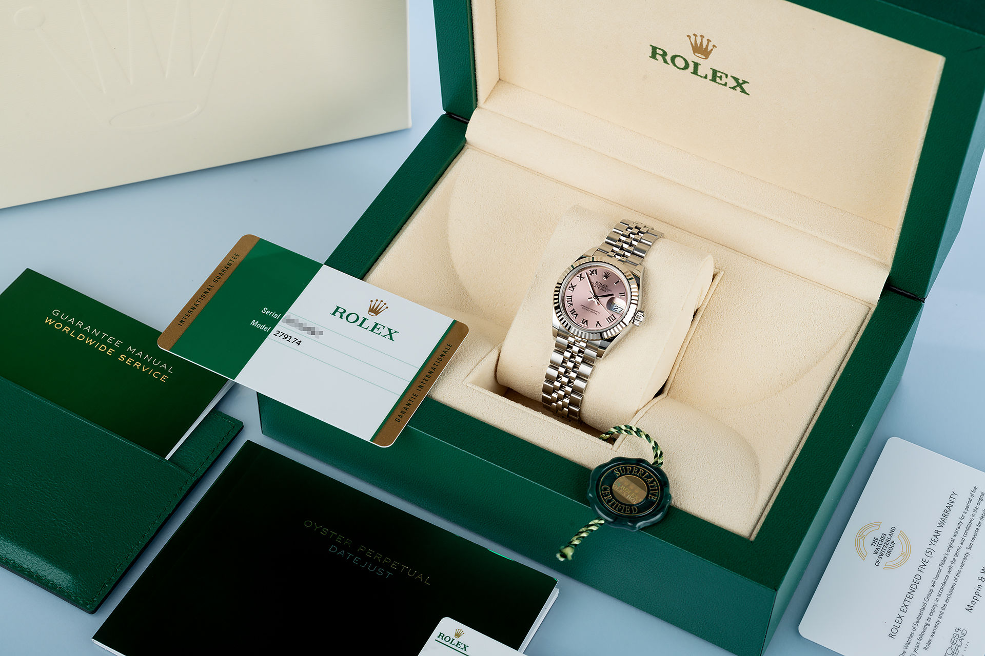 ref 279174 | Brand New 'White Gold Bezel' | Rolex Lady-Datejust 28