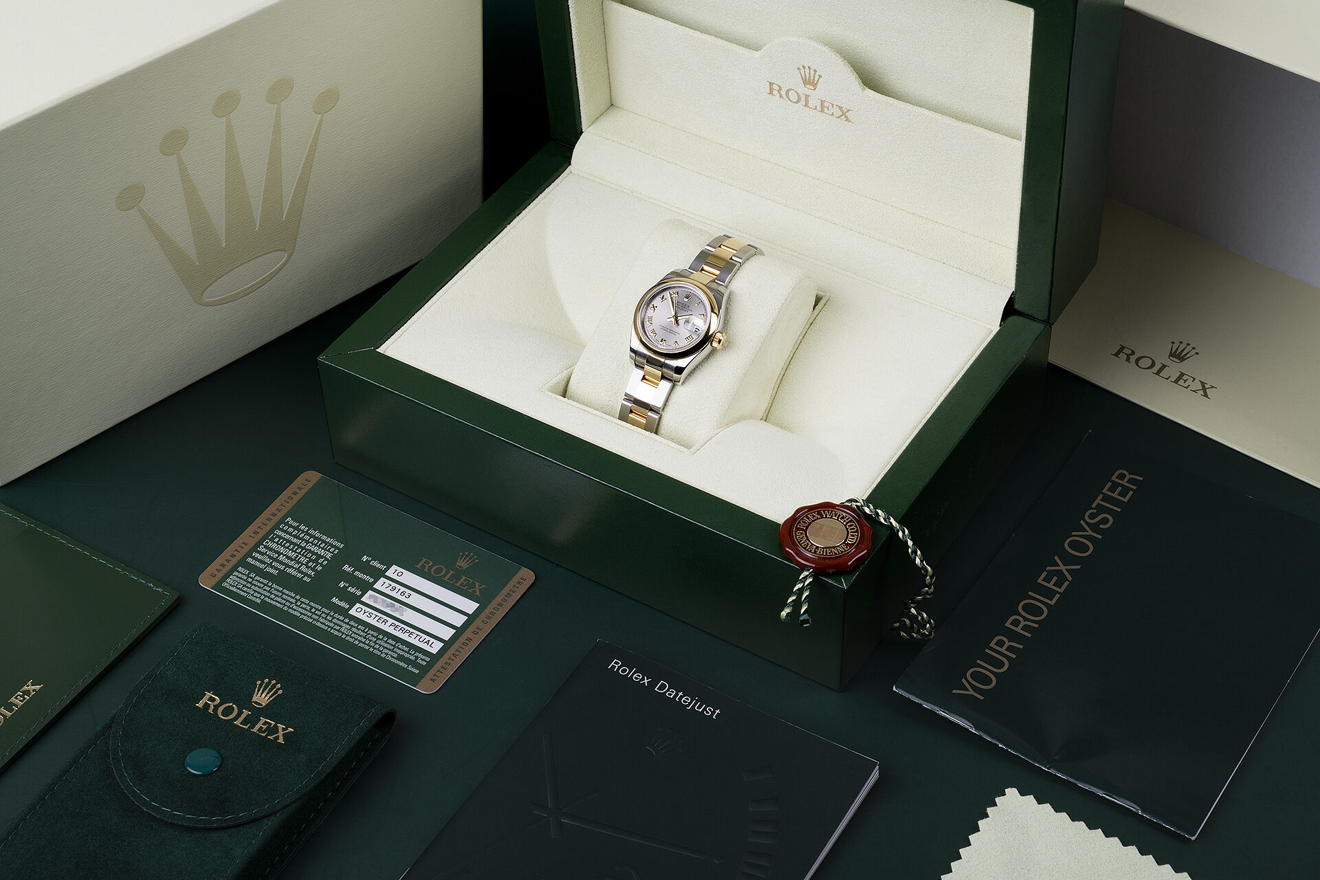 ref 179163 | Box & Certificate | Rolex Lady-Datejust