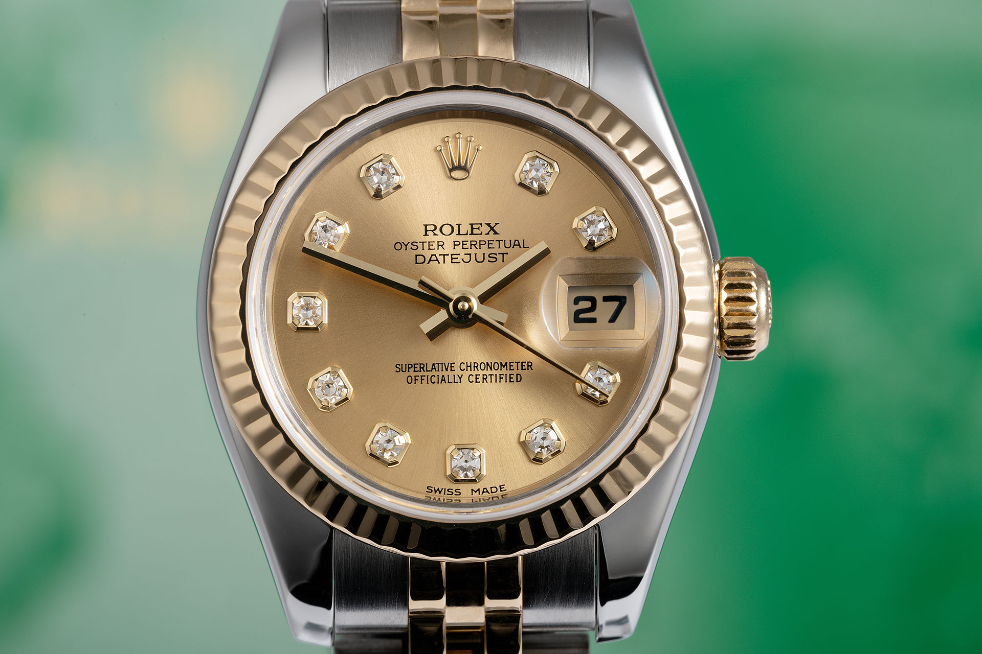 ref 179173 | Box & Certificate 'Diamond Dial' | Rolex Lady-Datejust