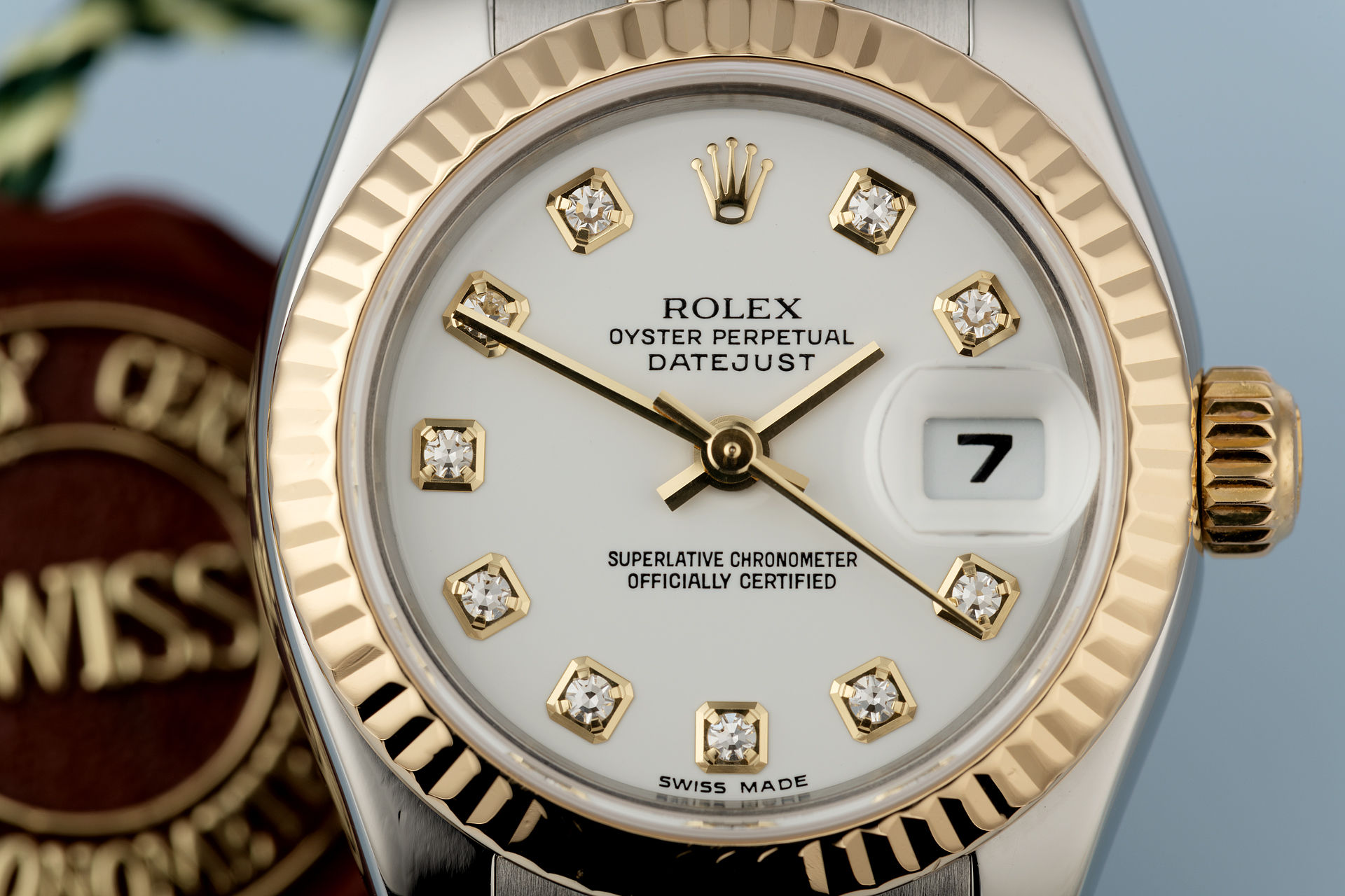 ref 179173 | Gold & Steel 'Diamond Dial' | Rolex Lady-Datejust