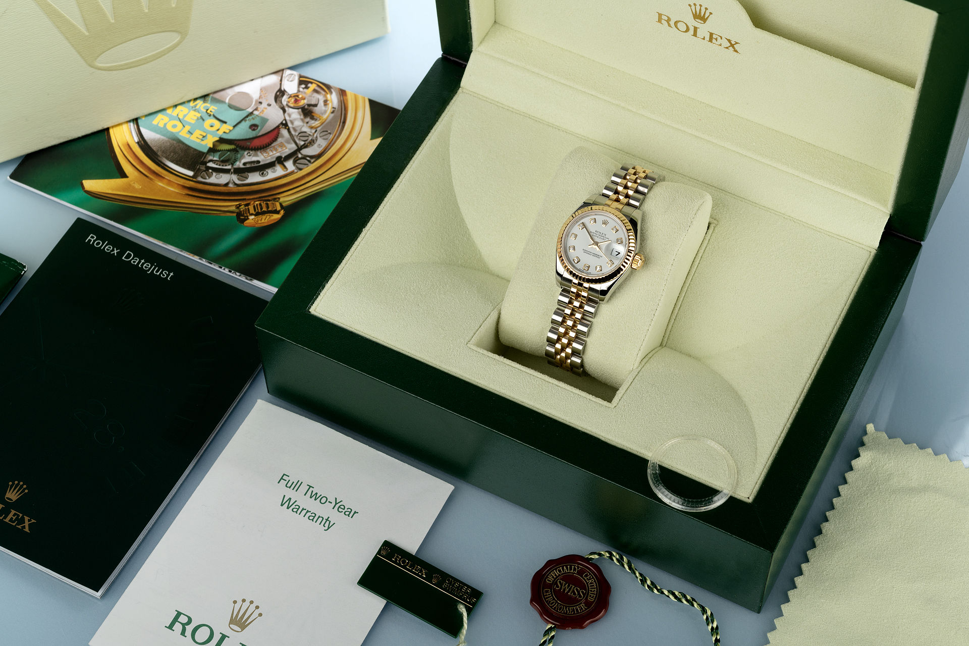 ref 179173 | Gold & Steel 'Diamond Dial' | Rolex Lady-Datejust