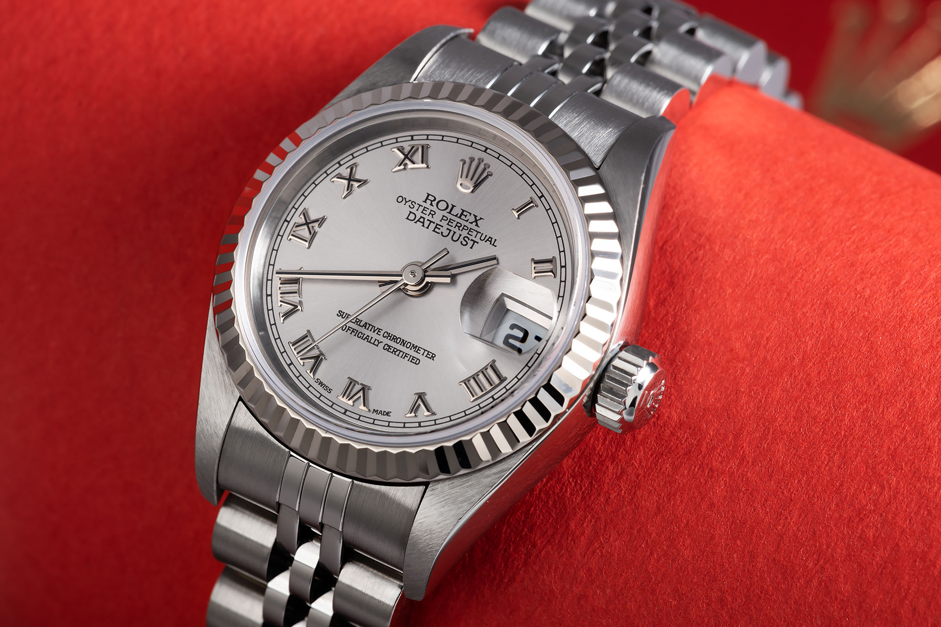ref 79174 | White Gold Bezel 'Box & Papers' | Rolex Lady-Datejust
