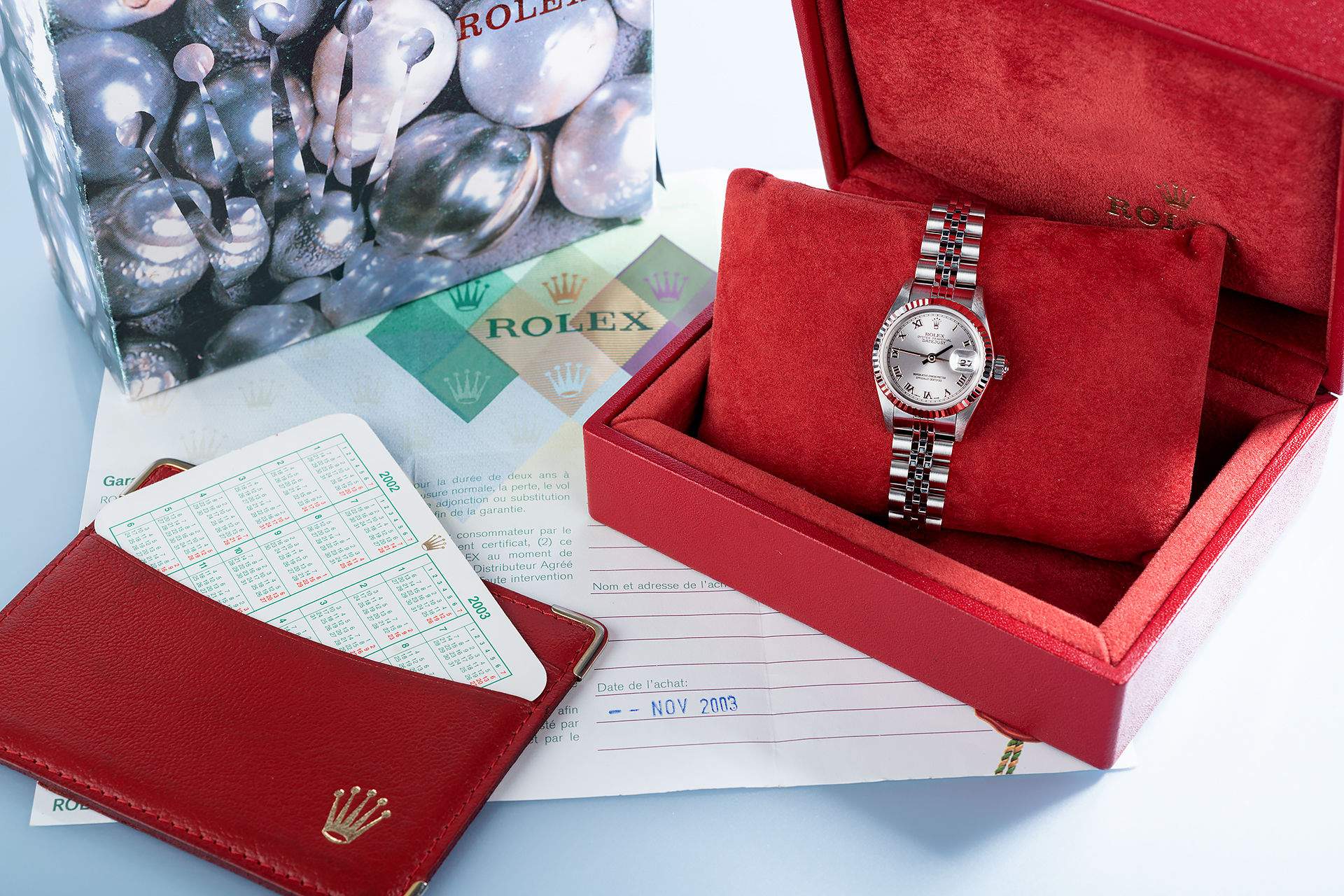 ref 79174 | White Gold Bezel 'Box & Papers' | Rolex Lady-Datejust