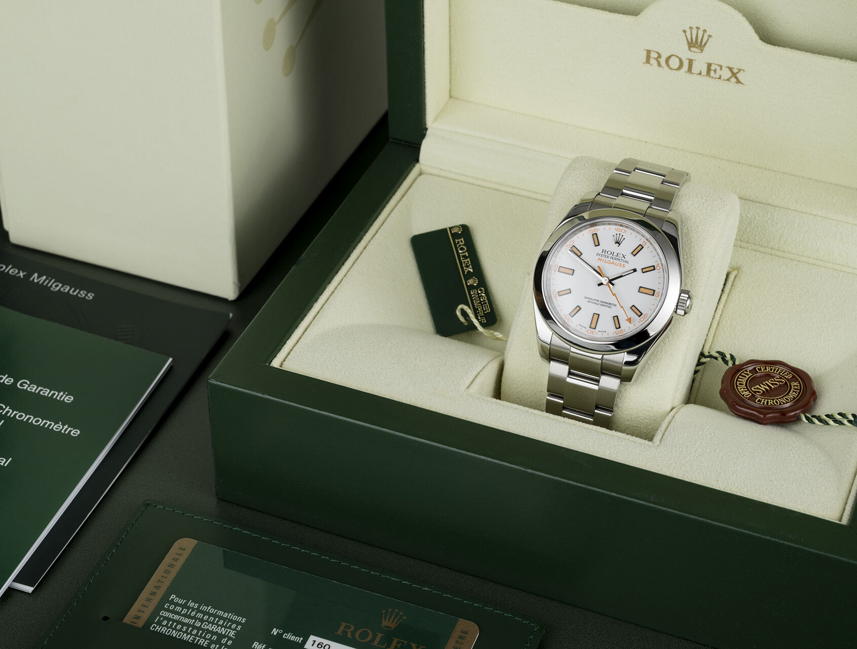 ref 116400 | 116400 - Box & Certificate | Rolex Milgauss