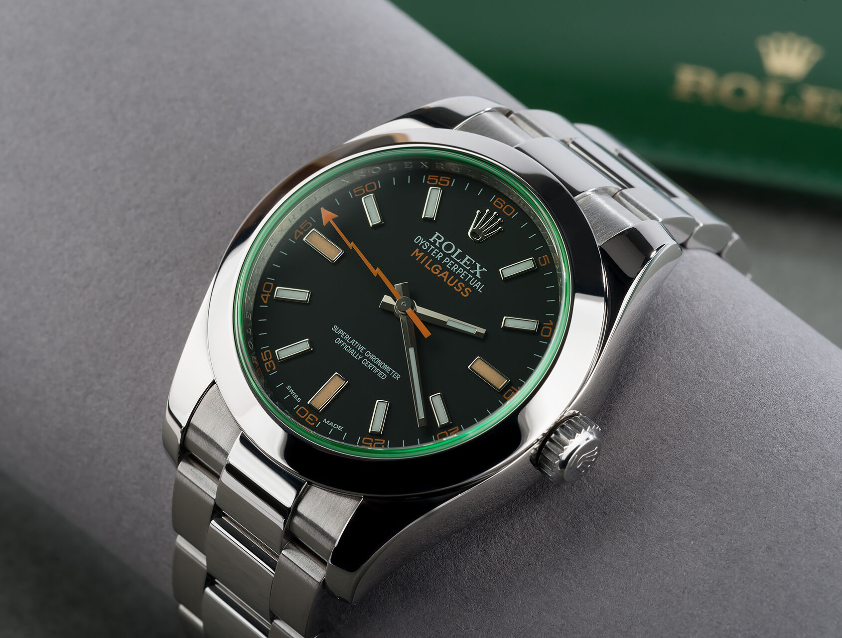 ref 116400GV | 116400GV - Box & Certificate | Rolex Milgauss