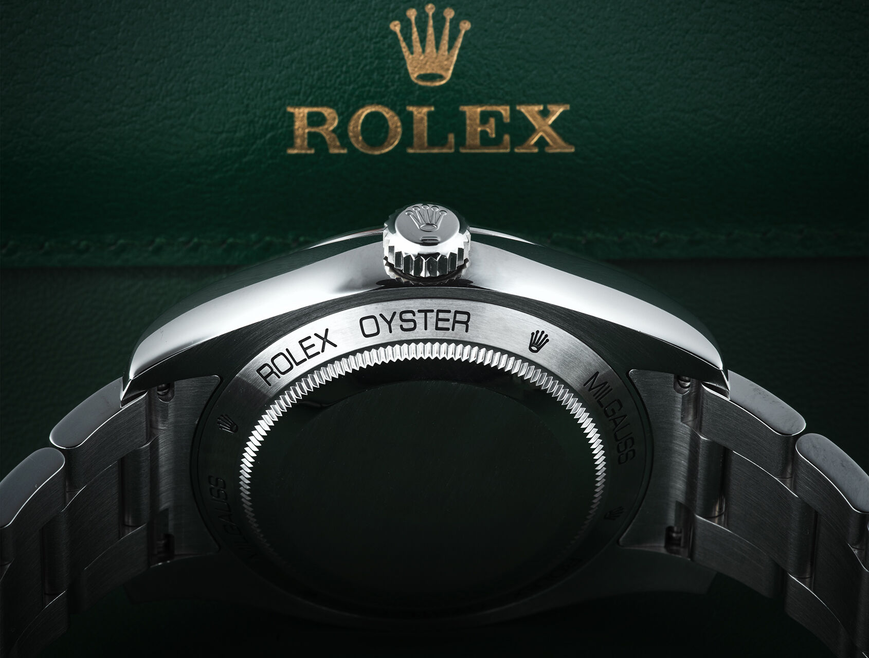 ref 116400GV | 116400GV - Green Glass | Rolex Milgauss