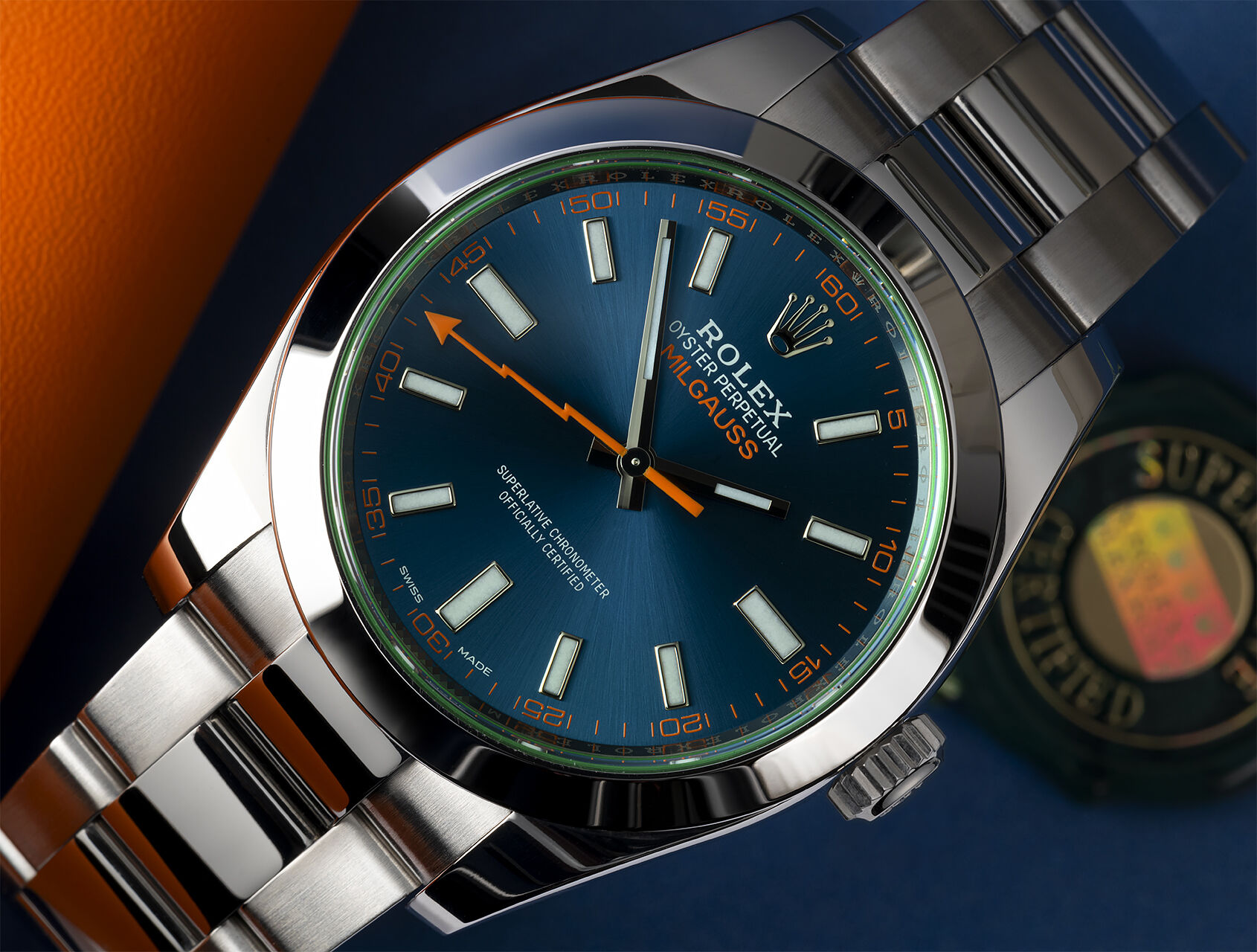 ref 116400GV | 116400GV - Z-Blue | Rolex Milgauss