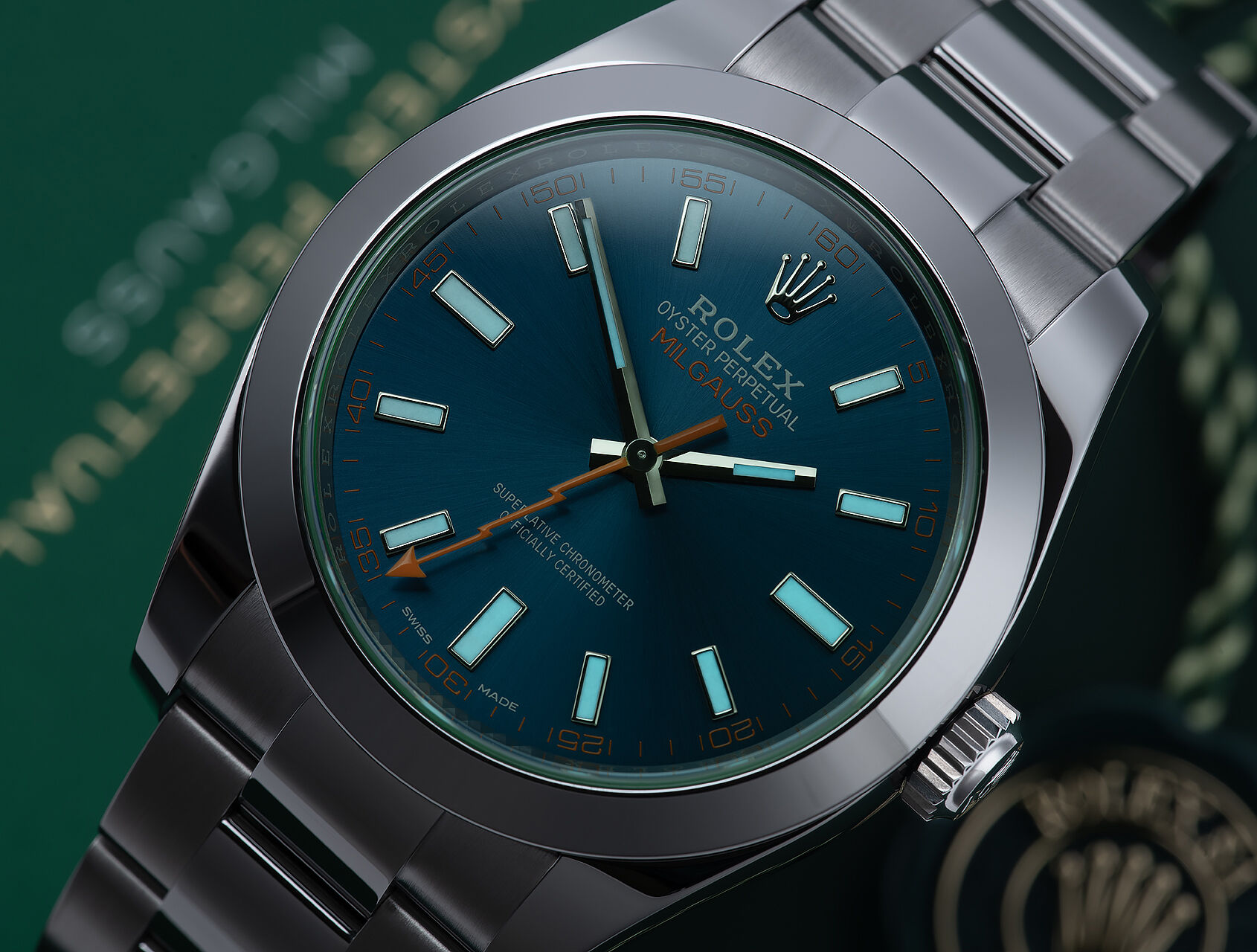 ref 116400GV | 116400GV - Z-Blue | Rolex Milgauss