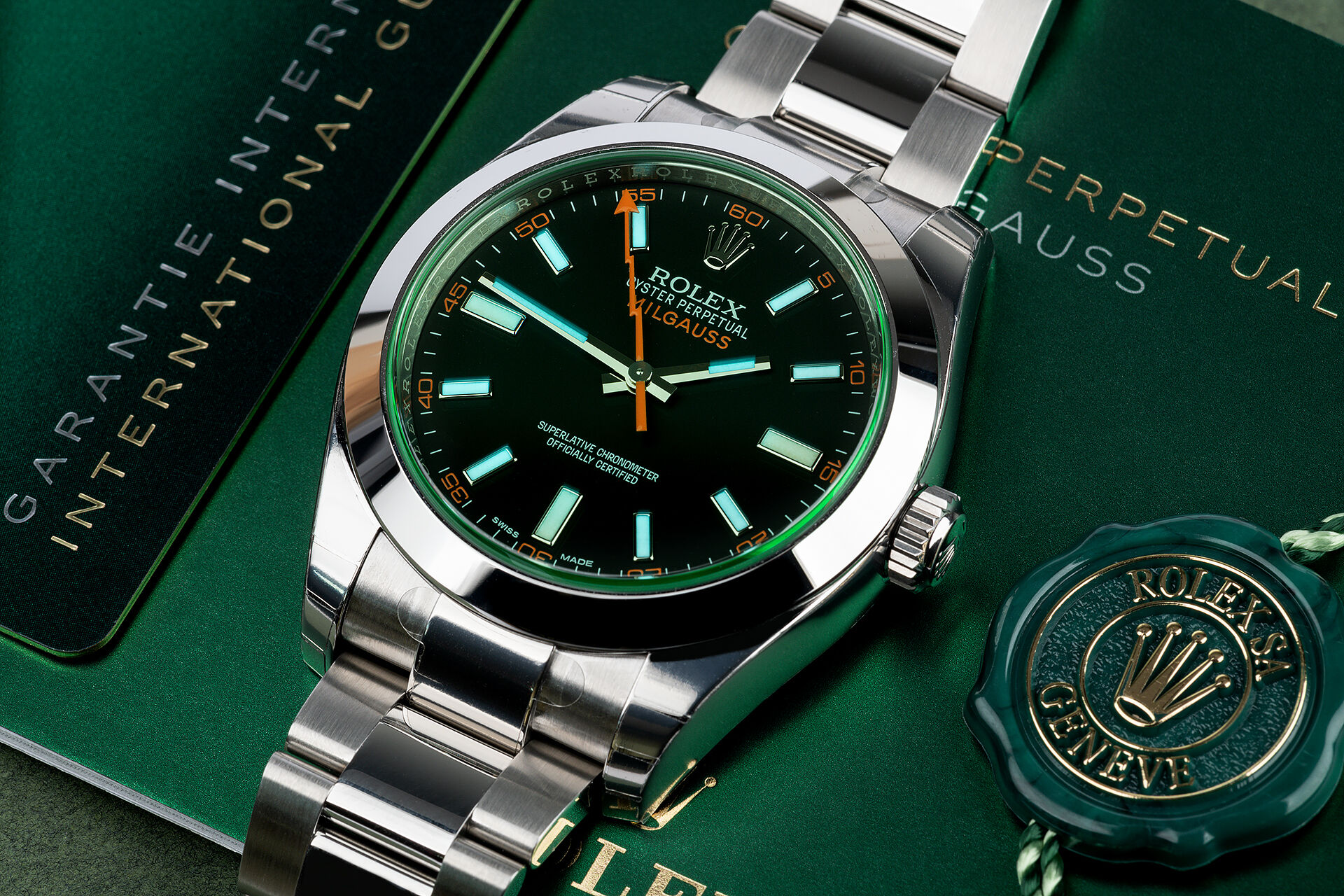 ref 116400GV | 5 Year Rolex Warranty  | Rolex Milgauss