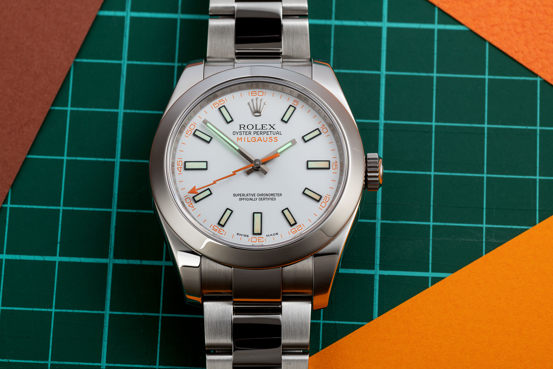 ref 116400 | '5 Year Warranty' Box & Certificate | Rolex Milgauss