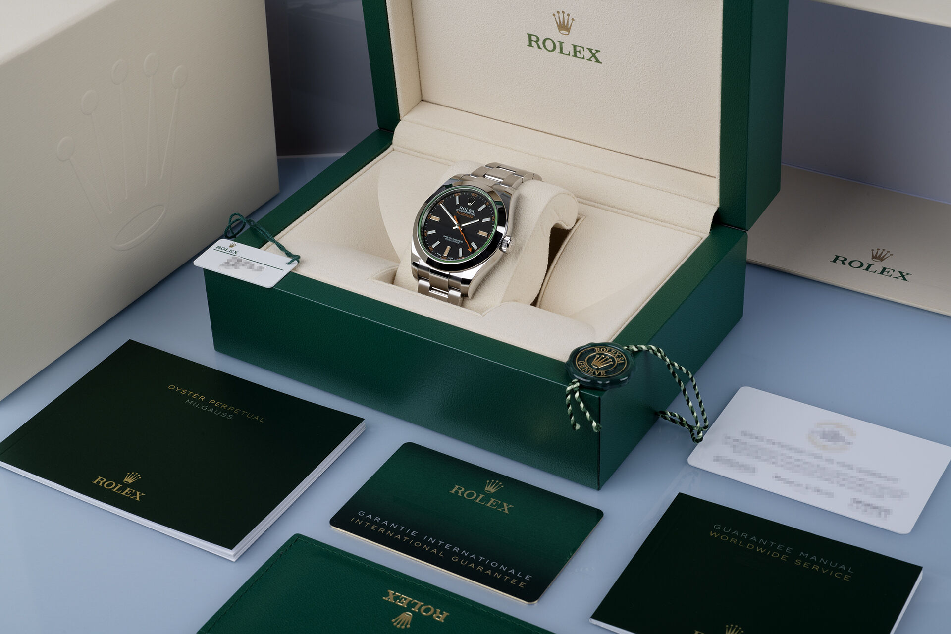 ref 116400GV | 5 Year Warranty | Rolex Milgauss