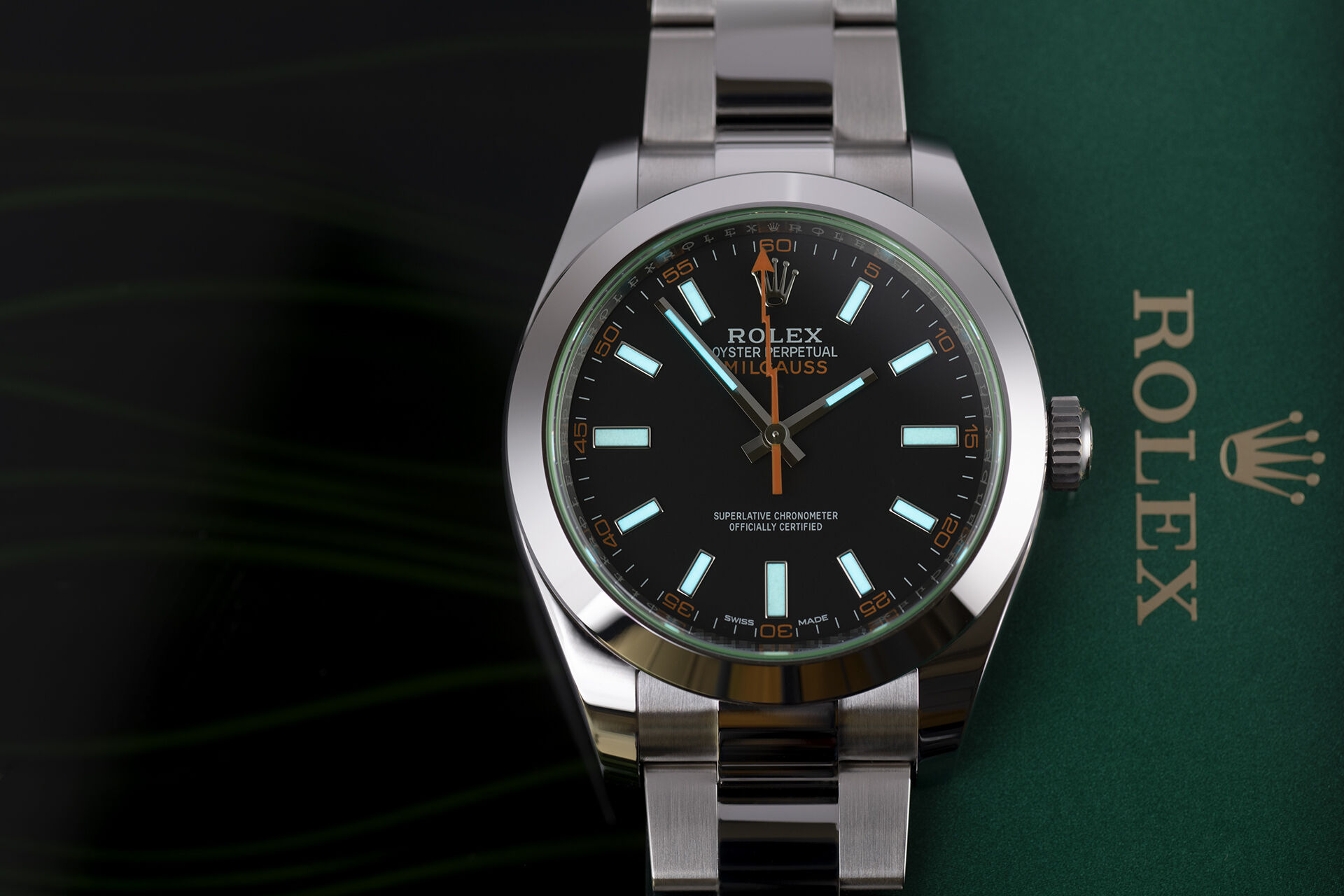 ref 116400GV | 5 Year Warranty | Rolex Milgauss