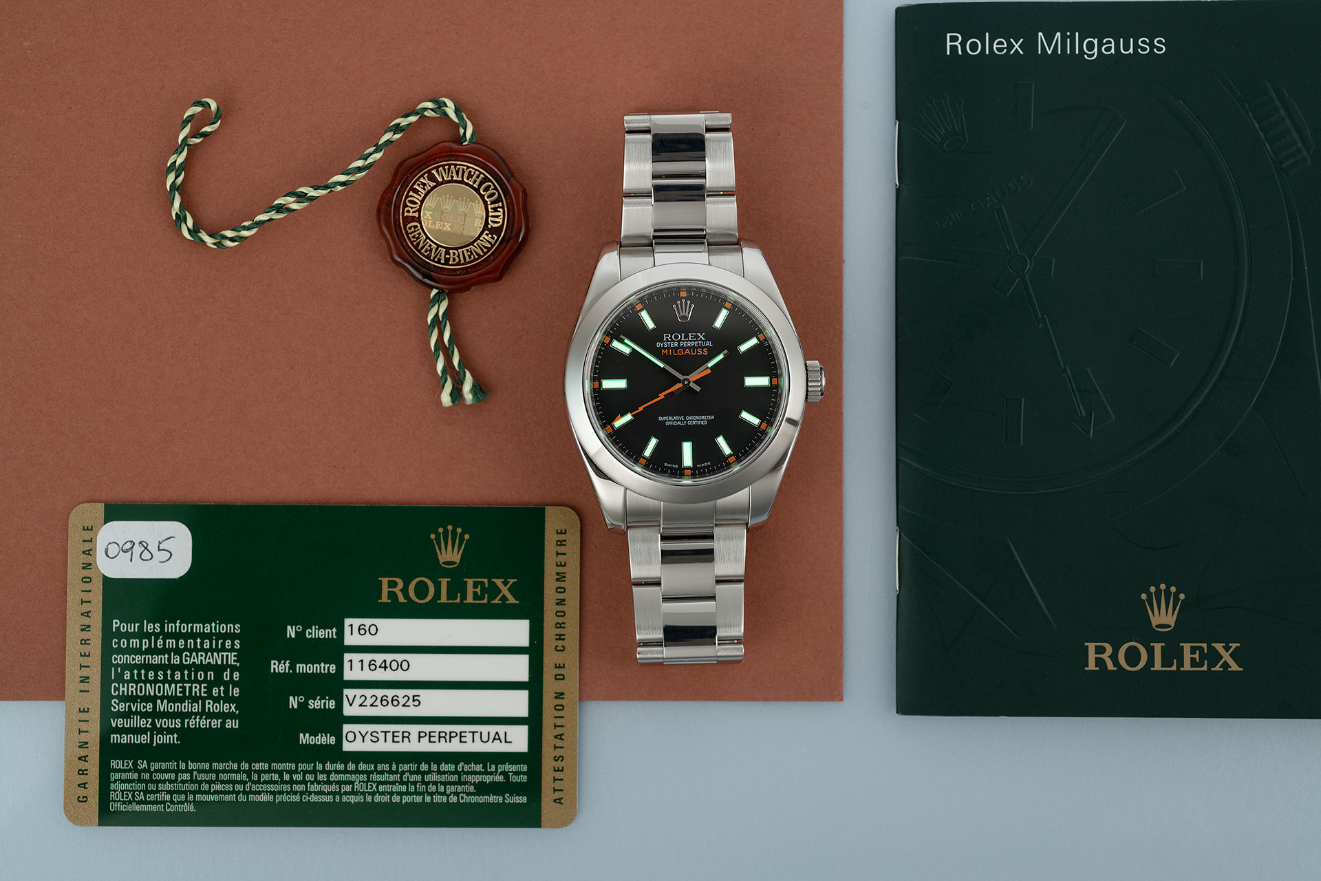 ref 116400 | 'Box & Certificate'  | Rolex Milgauss