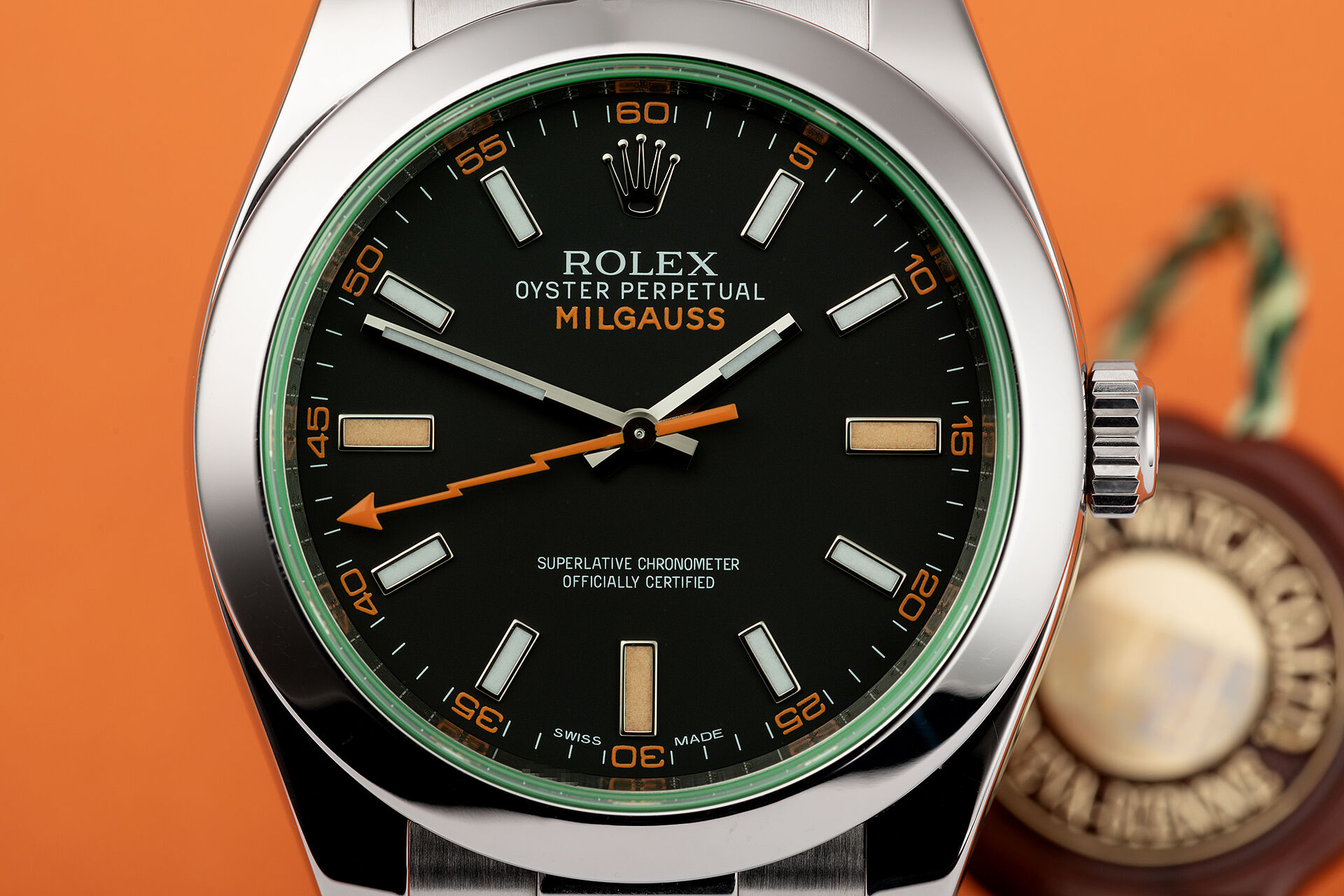 Fil Ruin kilometer Rolex Milgauss Watches | ref 116400GV | Box & Certificate | The Watch Club