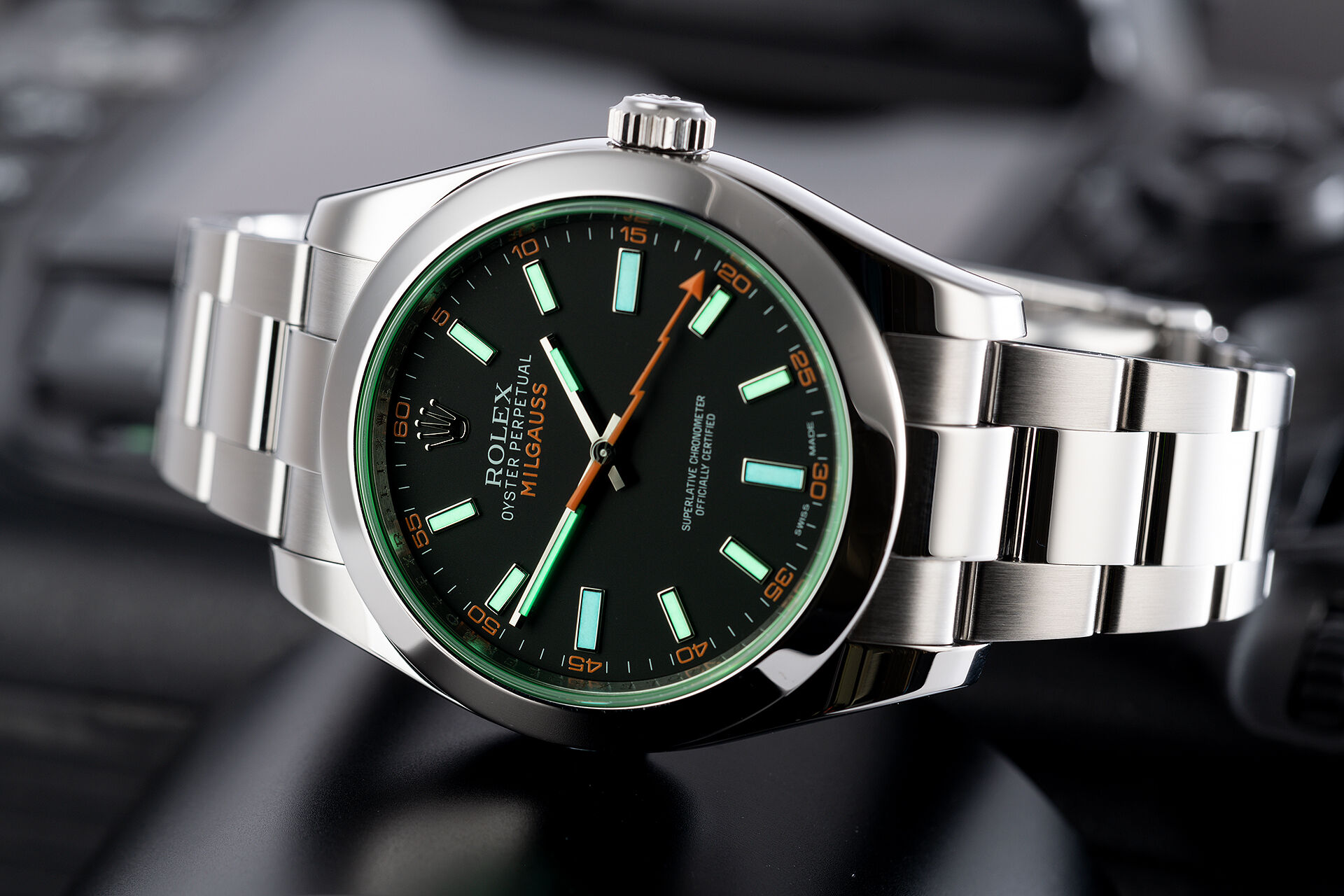 ref 116400GV | Box & Certificate | Rolex Milgauss