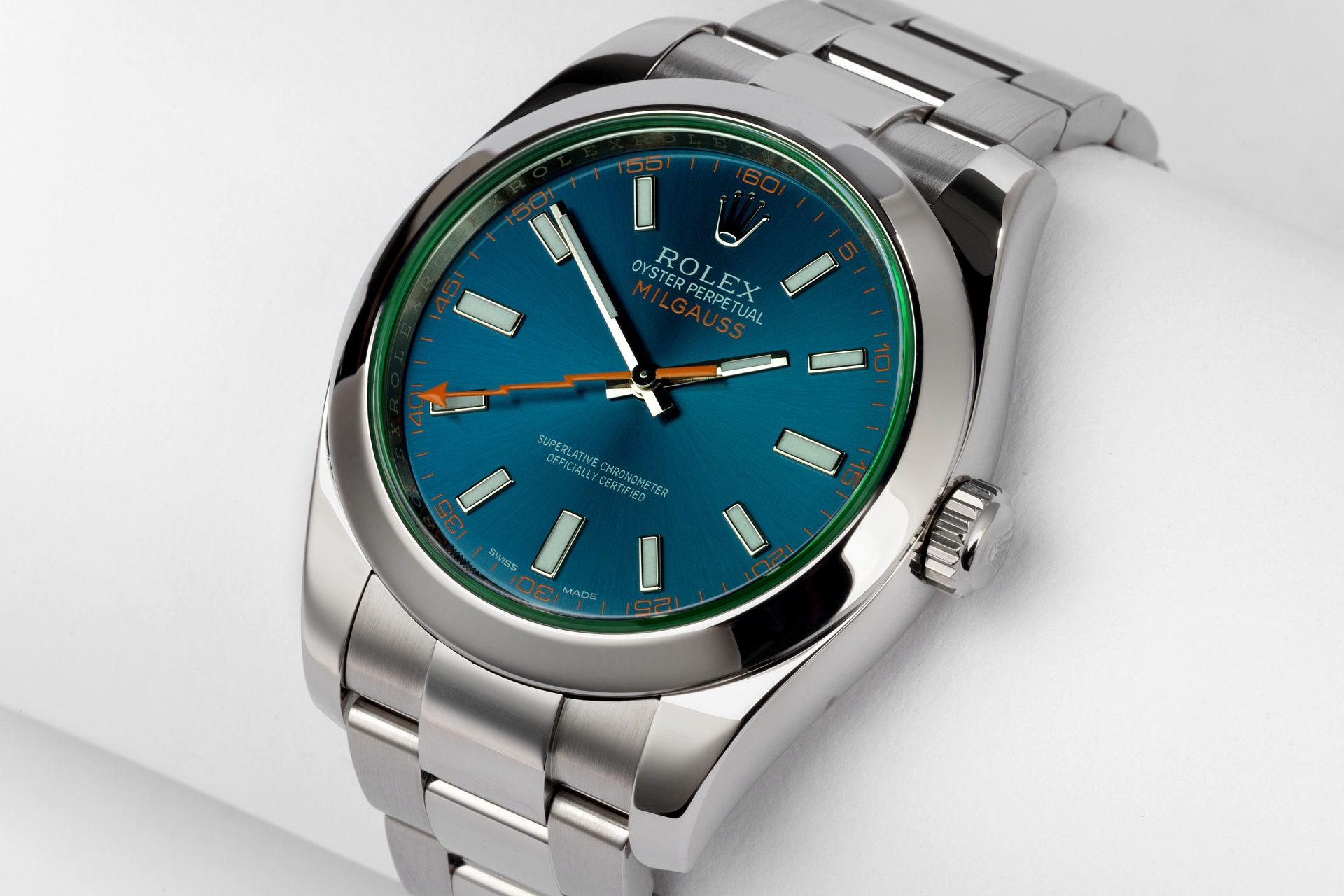 ref 116400GV | 'Lightning Hand' Anti-Magnetic | Rolex Milgauss