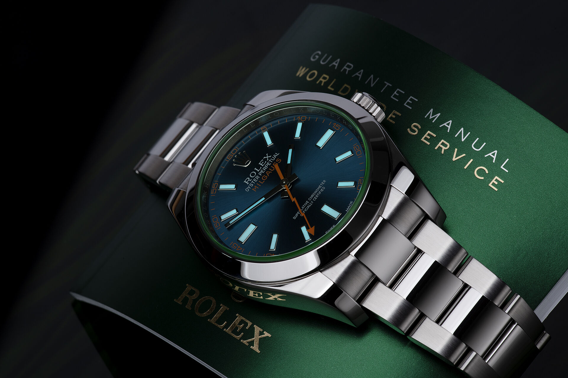 ref 116400GV | Box & Certificate | Rolex Milgauss