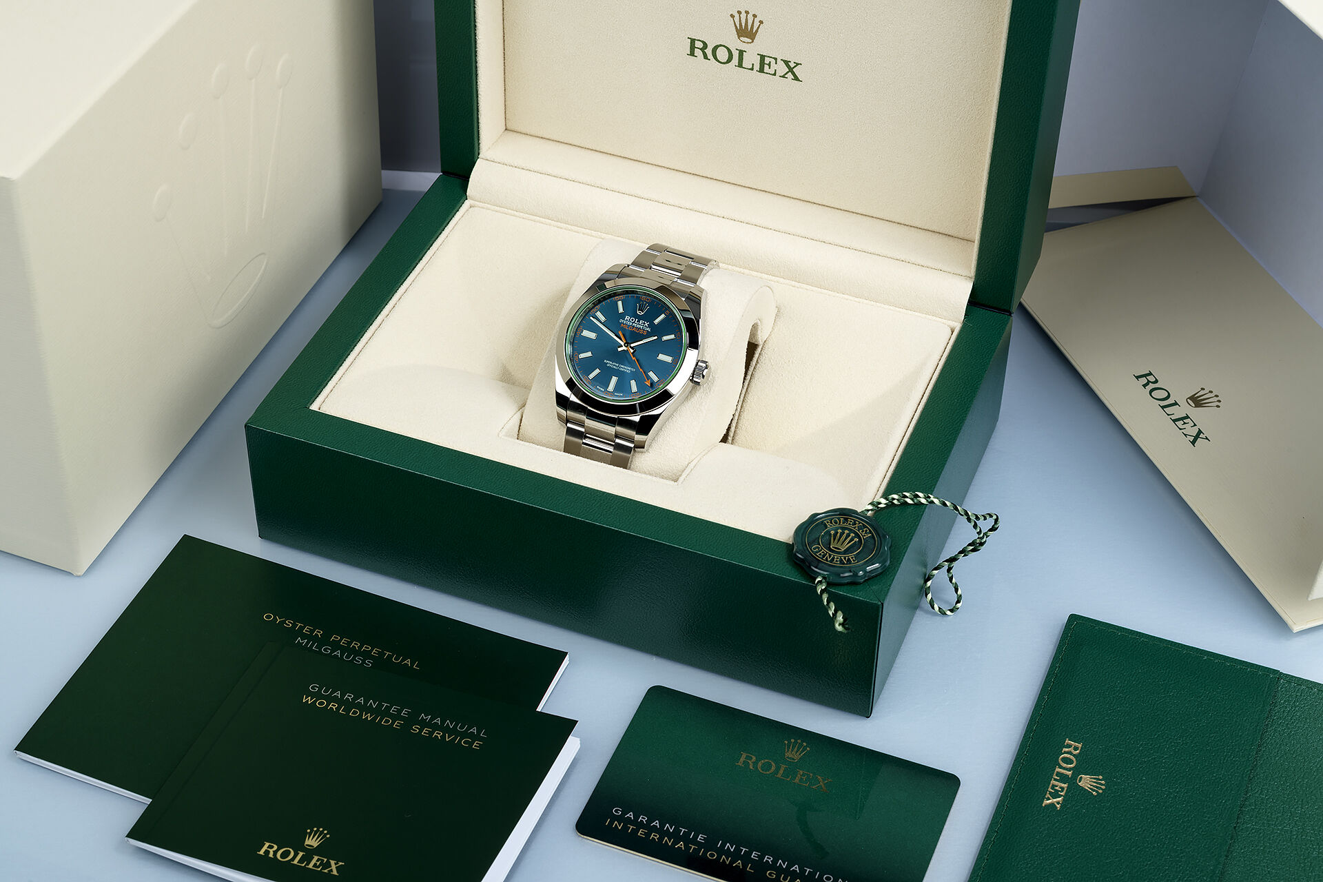 ref 116400GV | Brand New, 5 Year Warranty | Rolex Milgauss