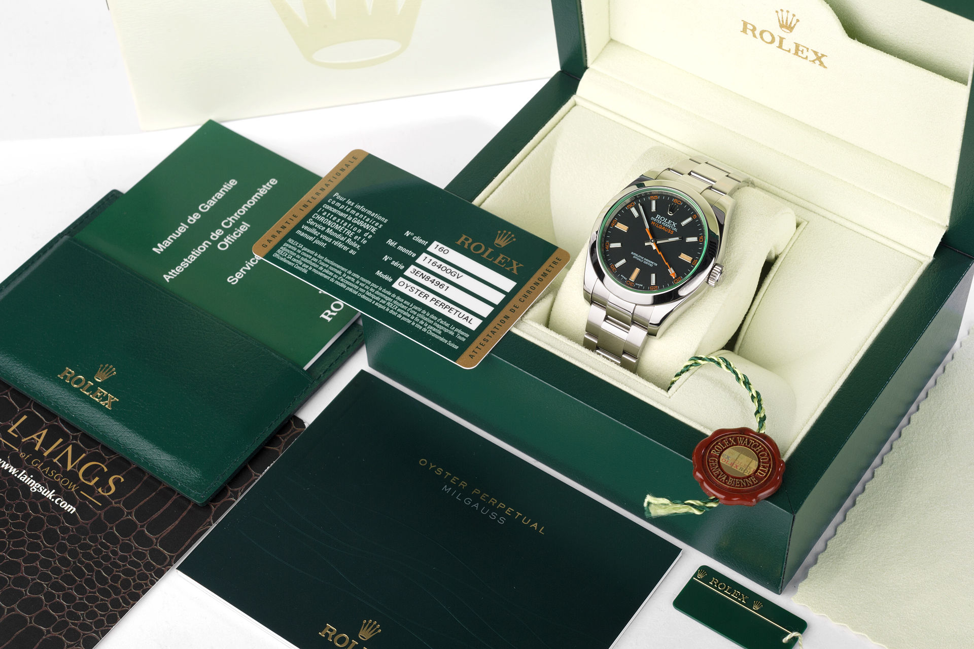 ref 116400GV | Complete Set | Rolex Milgauss