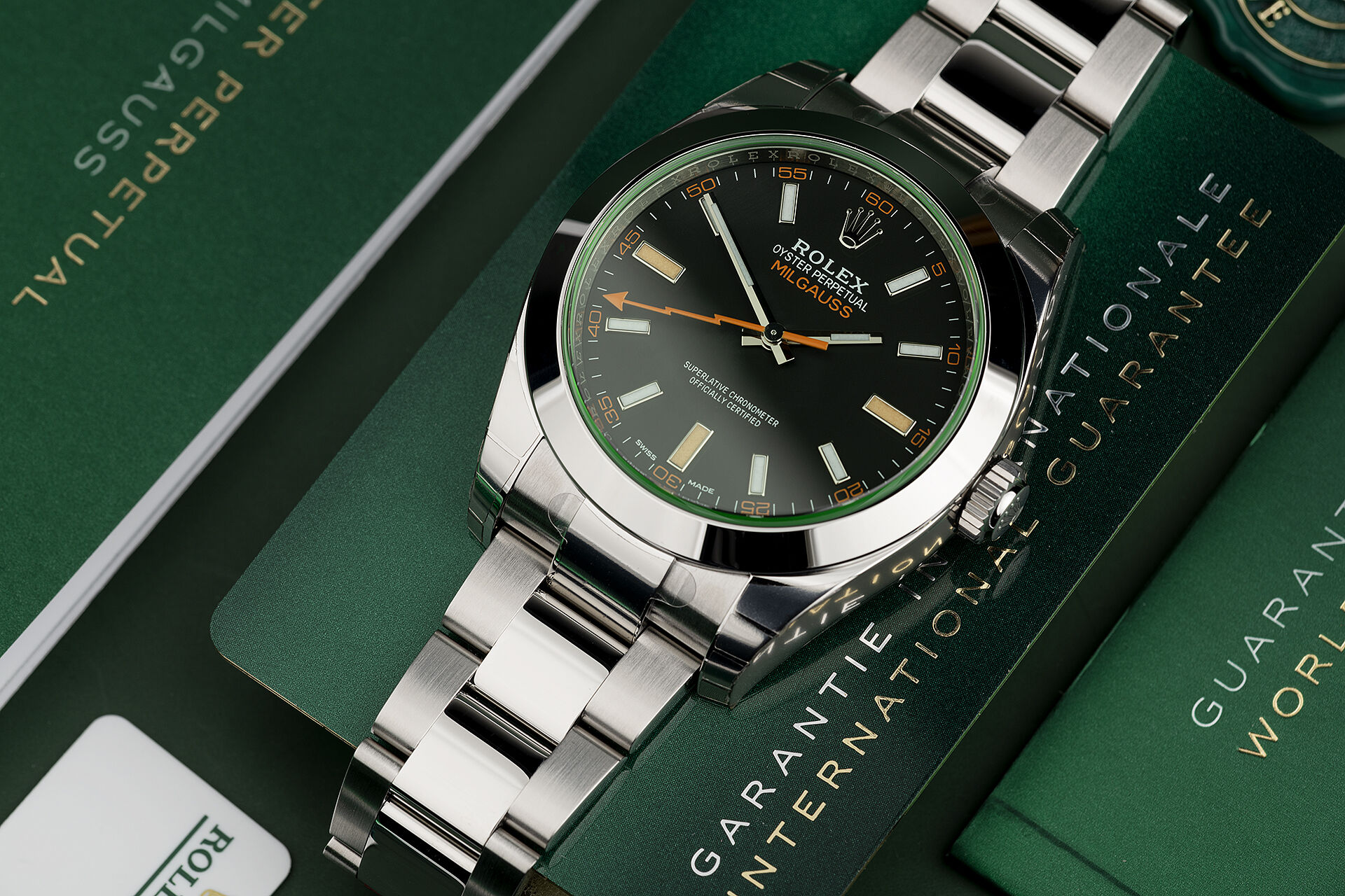 ref 116400GV | Rolex 5 Year Warranty | Rolex Milgauss