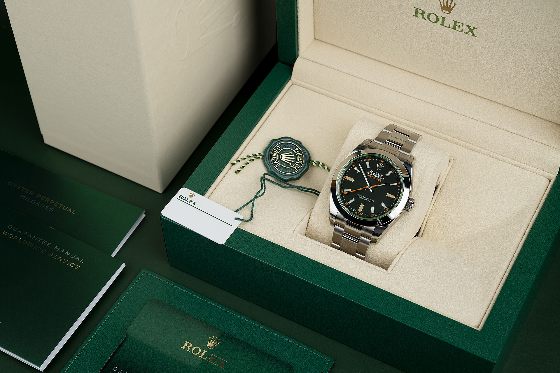 ref 116400GV | Rolex 5 Year Warranty | Rolex Milgauss