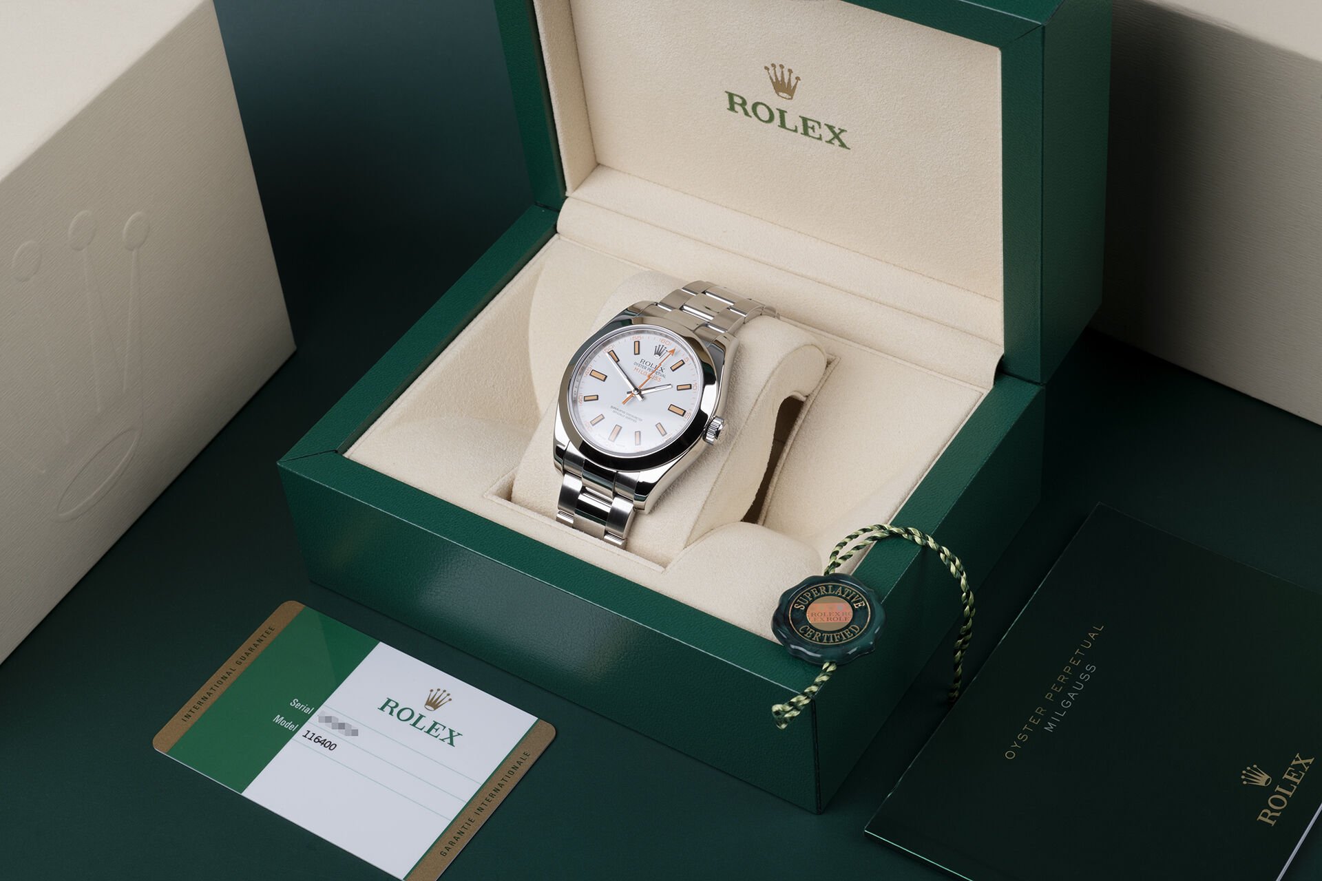 ref 116400 | Rolex Warranty to 2024 | Rolex Milgauss