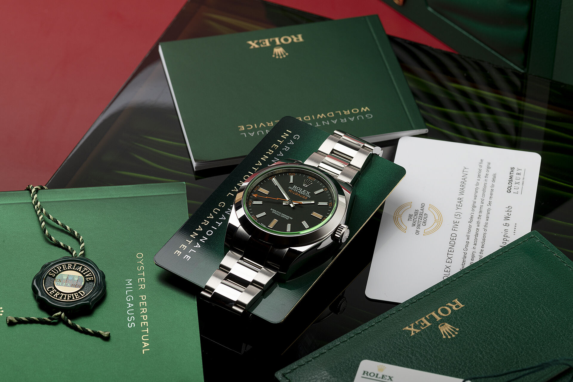 ref 116400GV | Rolex Warranty to 2025 | Rolex Milgauss