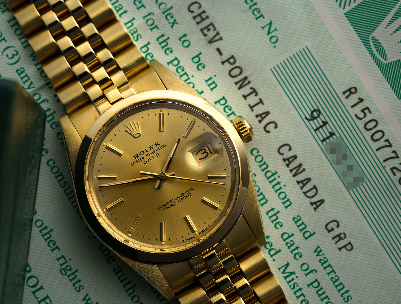 ref 1500 | 1500 - 'Chevrolet' | Rolex Oyster Date