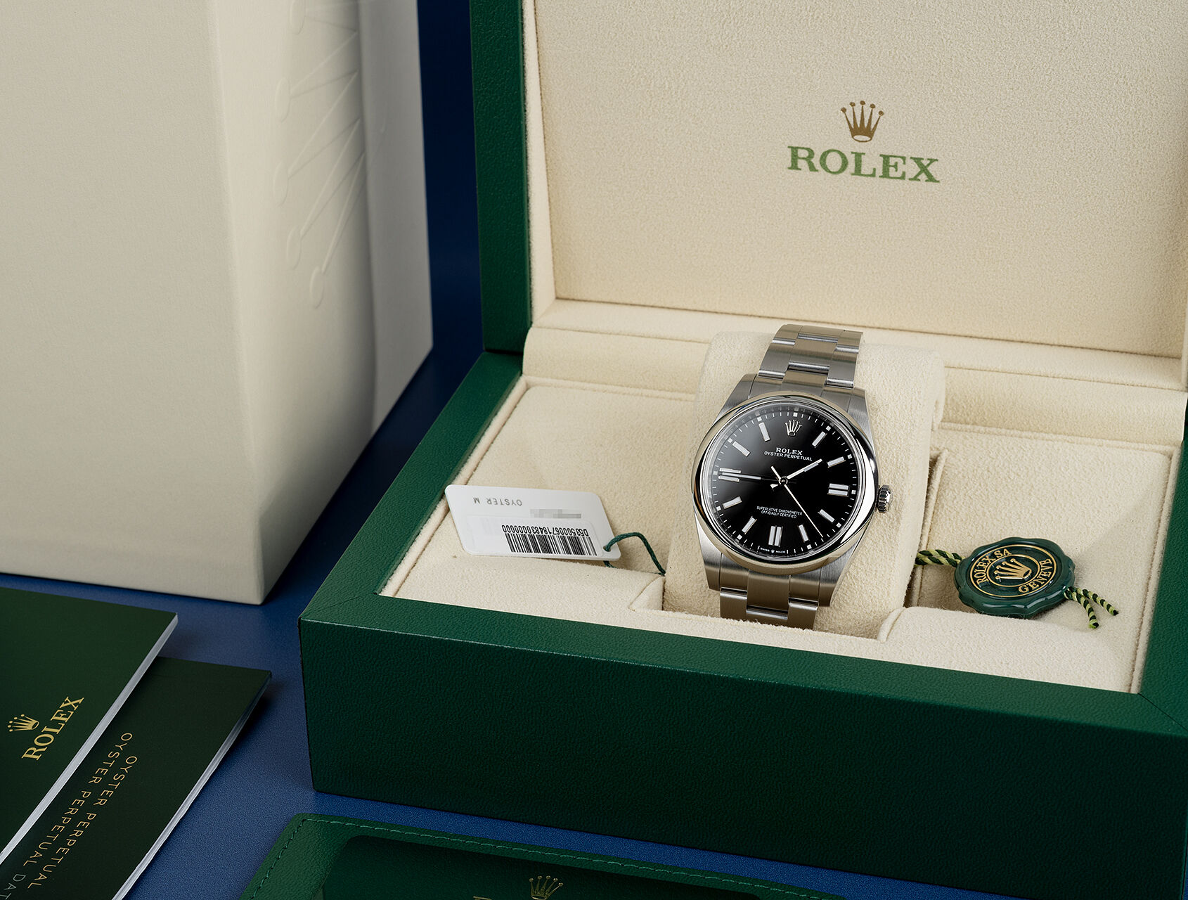 ref 124300 | 124300 - Box & Certificate | Rolex Oyster Perpetual