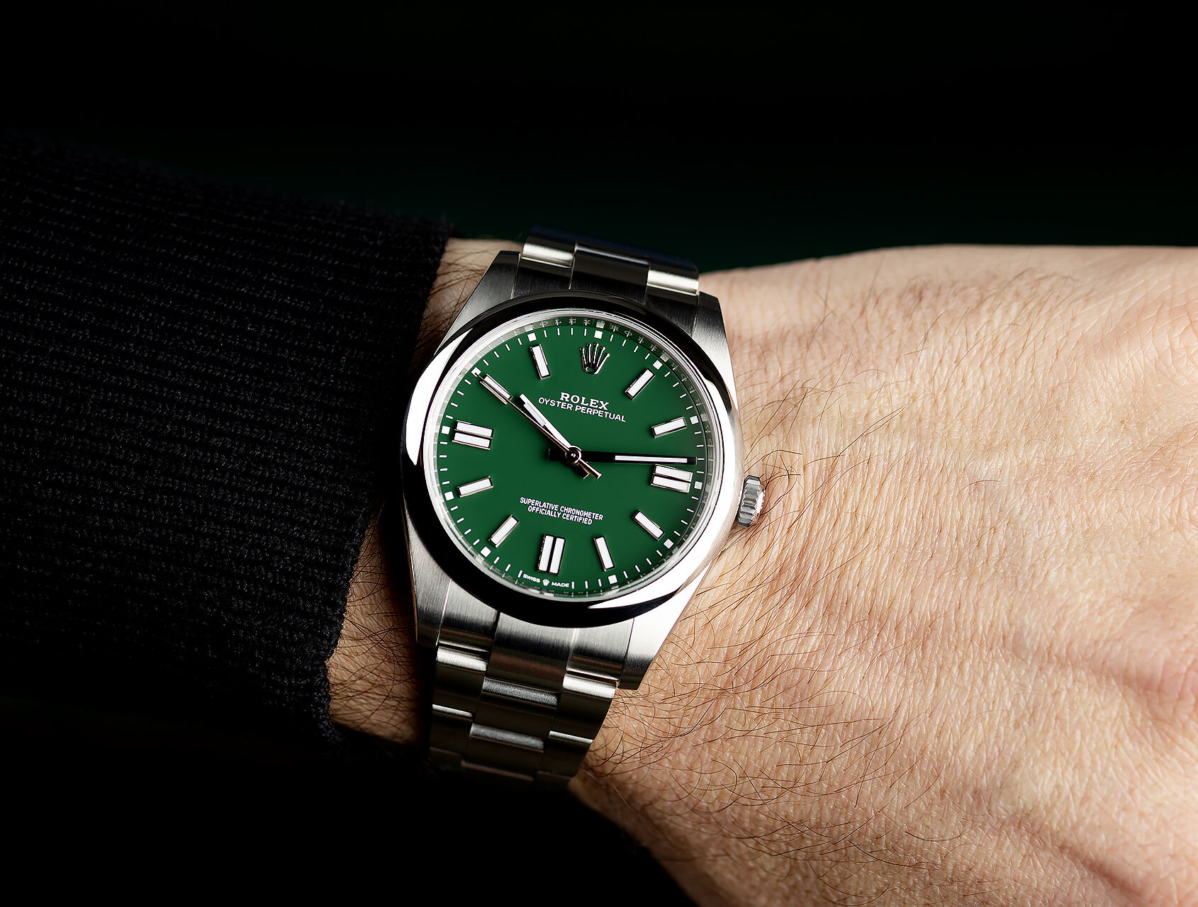 ref 124300 | 124300 - Green | Rolex Oyster Perpetual